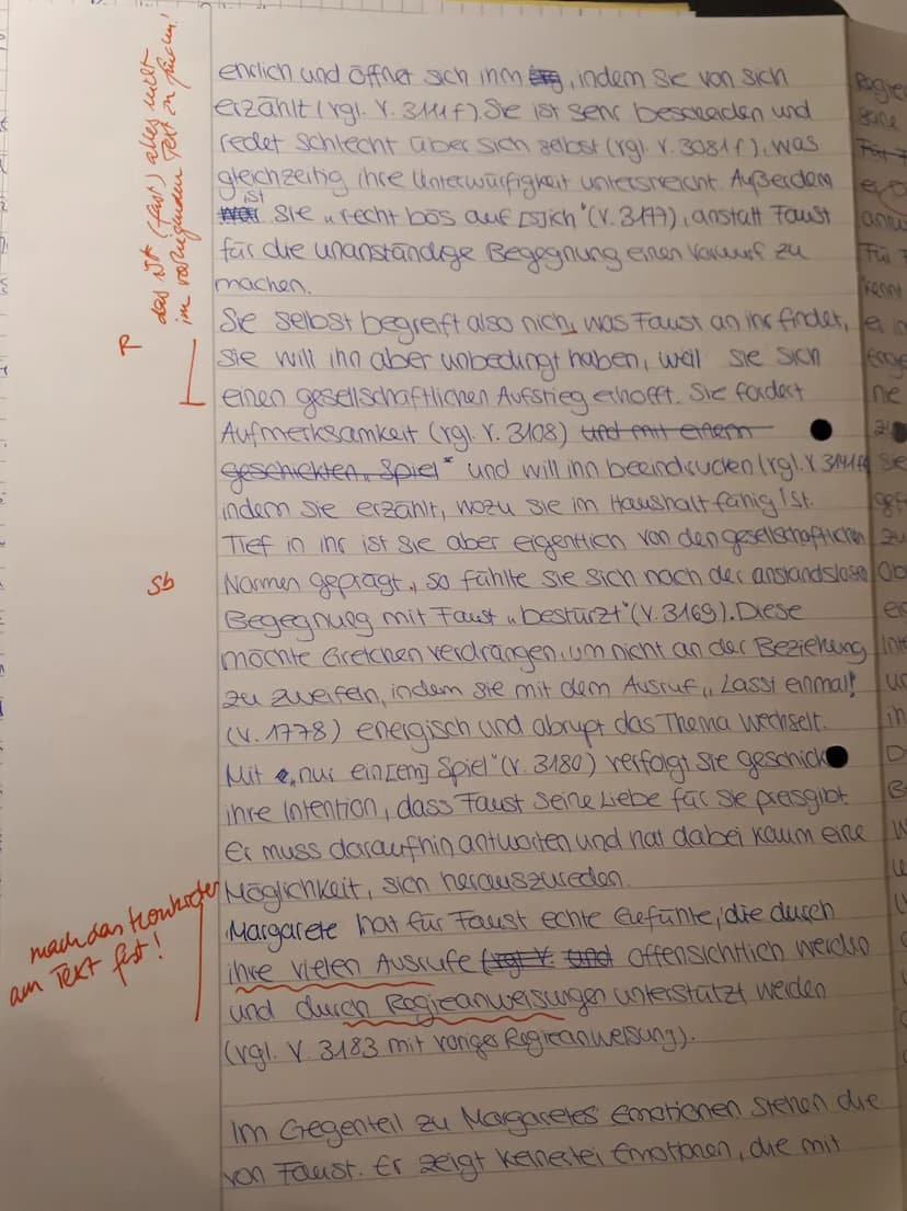 5
10
15
20
25
Klausur Nr. 2
Ausschnitt (V. 3164-3194) aus der Szene Garten (V.3073-3205)
30
Faust:
Du kanntest mich, o kleiner Engel, wieder