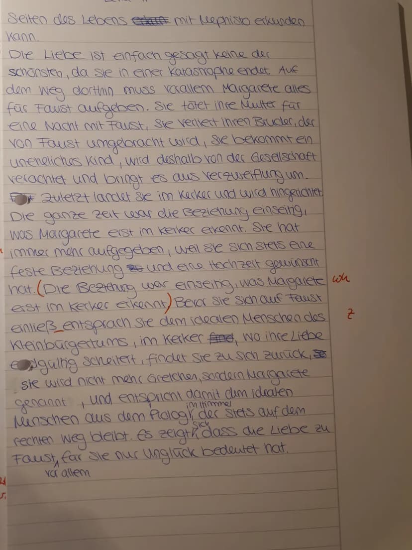 5
10
15
20
25
Klausur Nr. 2
Ausschnitt (V. 3164-3194) aus der Szene Garten (V.3073-3205)
30
Faust:
Du kanntest mich, o kleiner Engel, wieder