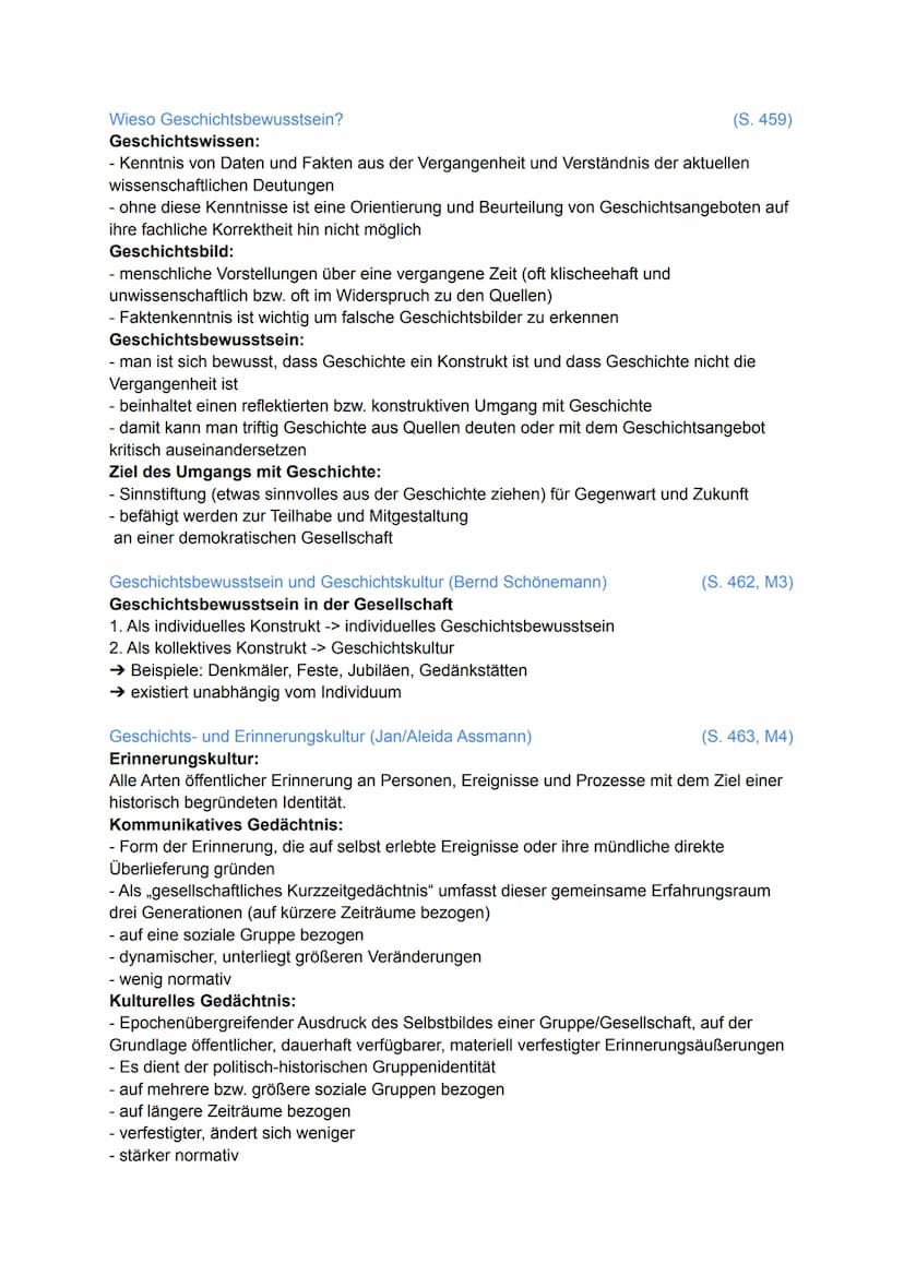 4.1 Kernmodul: Geschichtsbewusstsein und Geschichtskultur
Was ist Geschichte?
- allgemeiner Sprachgebrauch: Geschichte = Vergangenheit
- Ges
