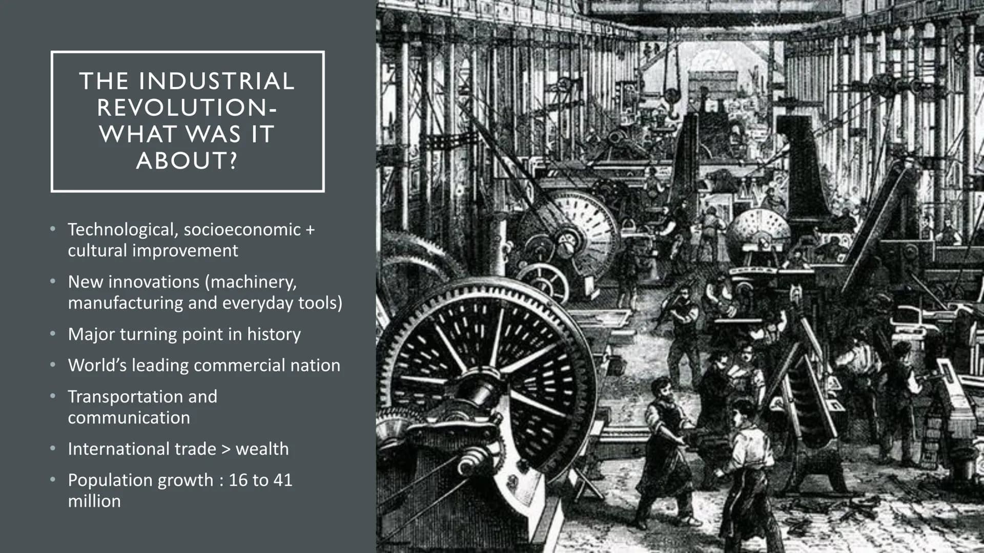 VICTORIAN BRITAIN OVERVIEW
70
TADID
Queen Victoria
Victorian Era
●
●
Society
Religion and Science
Politics
The Industrial Revolution
●
What 