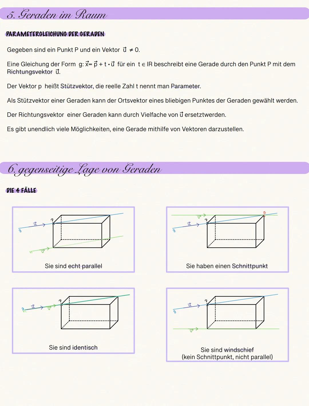 ### III. Vektorrechnung

### 1. Punkte und Figuren im Raum

DEFINITION

*   jeder Punkt P ist durch drei Koordinaten p₁,p₂,p₃ eindeutig best