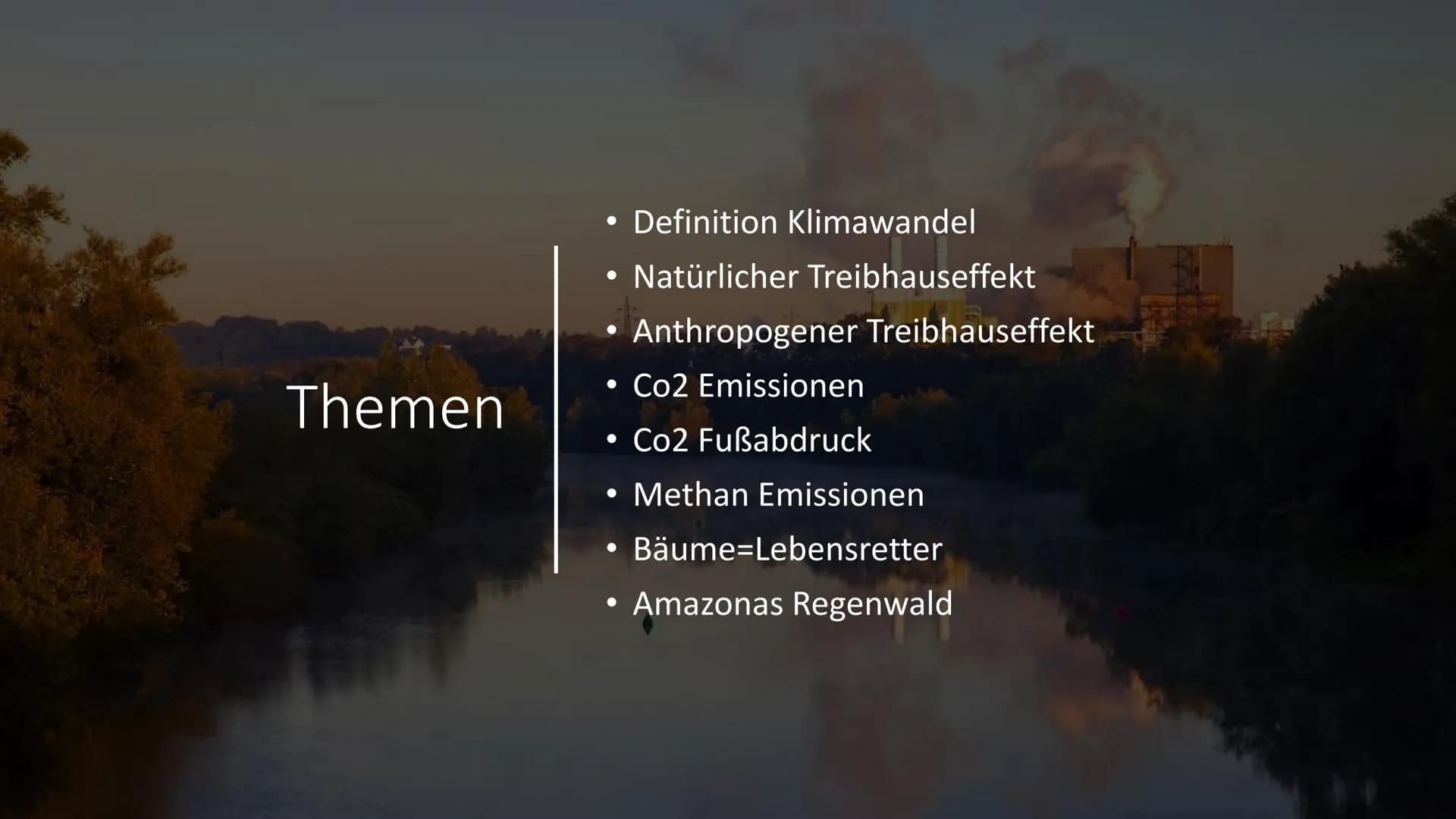 Klimawandel
Louis, Pauline, Lina
WBS Projektprüfung
05.05.2022 Gliederung
Klimawandel
Ursachen
Folgen
Maßnahmen
●
● Ursachen
DEVE
20 233-FO 