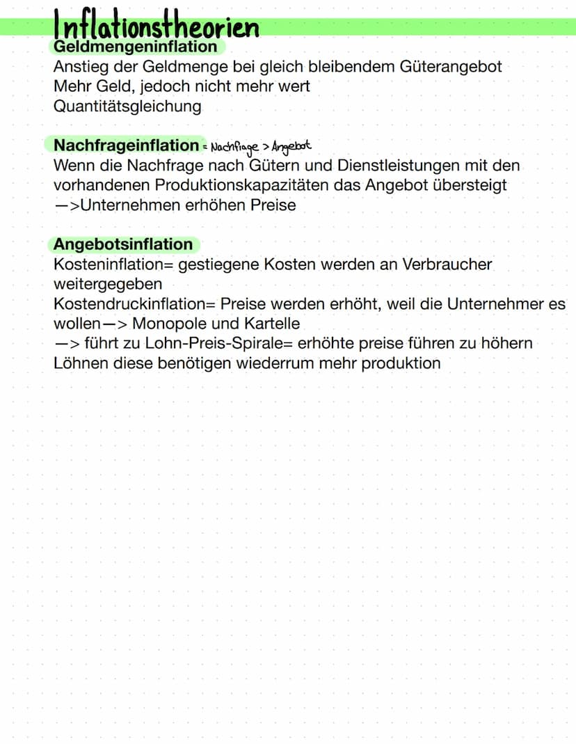 
<h2 id="auslser">Auslöser</h2>
<p>Inflation ist ein Anstieg des allgemeinen Preisniveaus. Die Ursachen können vielfältig sein, beispielswei
