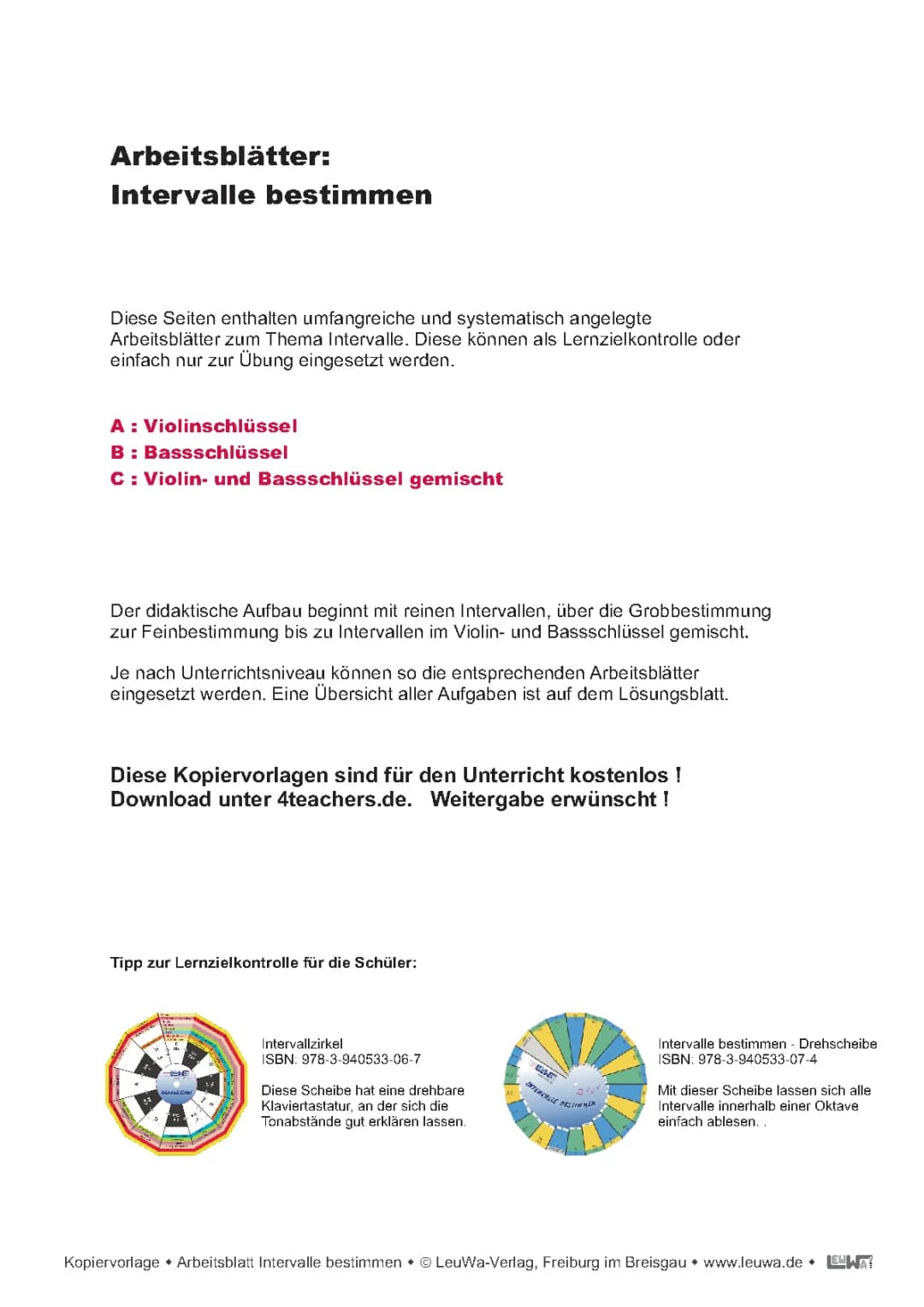 Intervalle Übungen