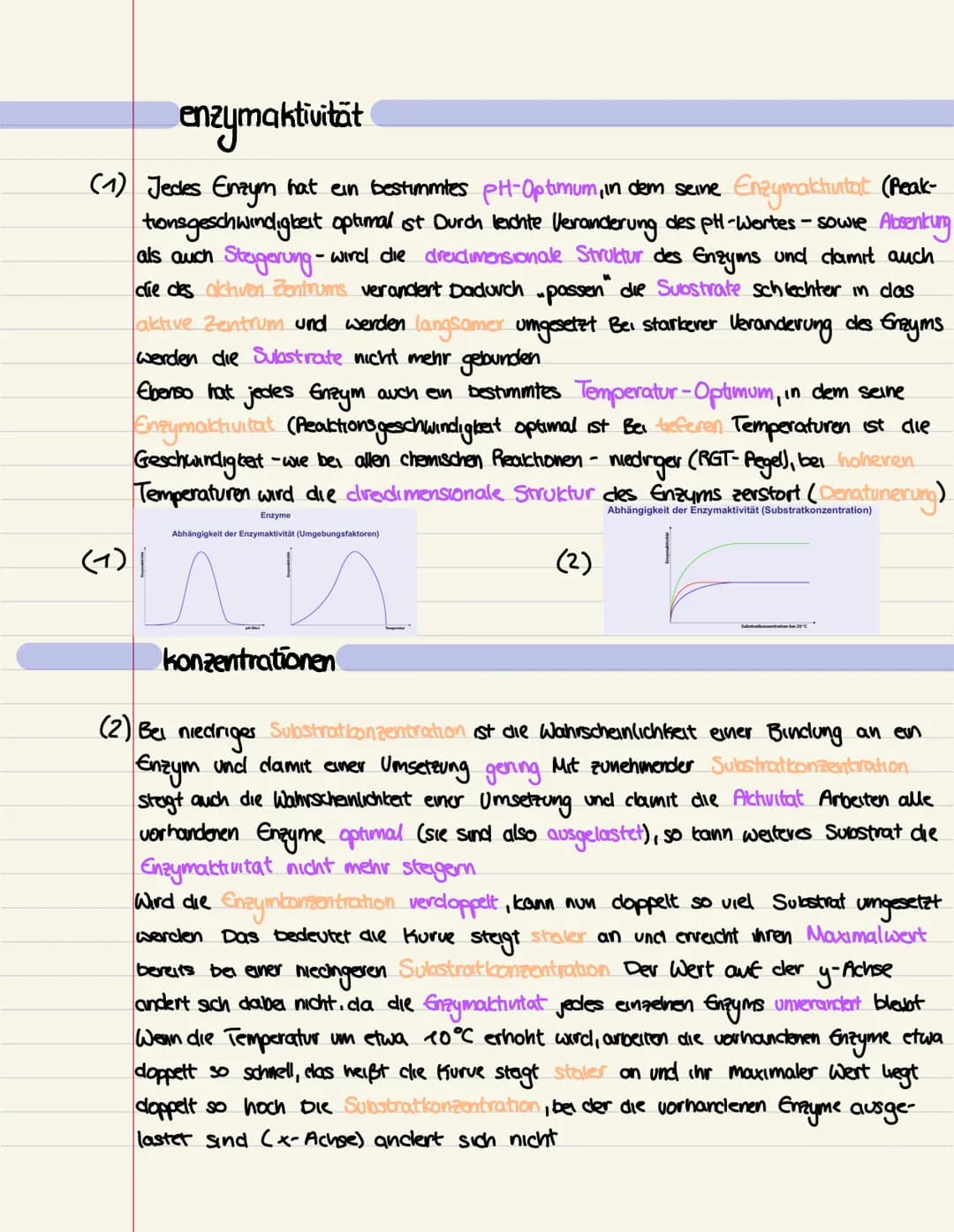 enzymaktivitāt
(1) Jedes Enzym hat ein bestimmtes pH-Optimum, in dem seine Enzymaktivitat (Reak-
tionsgeschwindigkeit optimal ist Durch leic