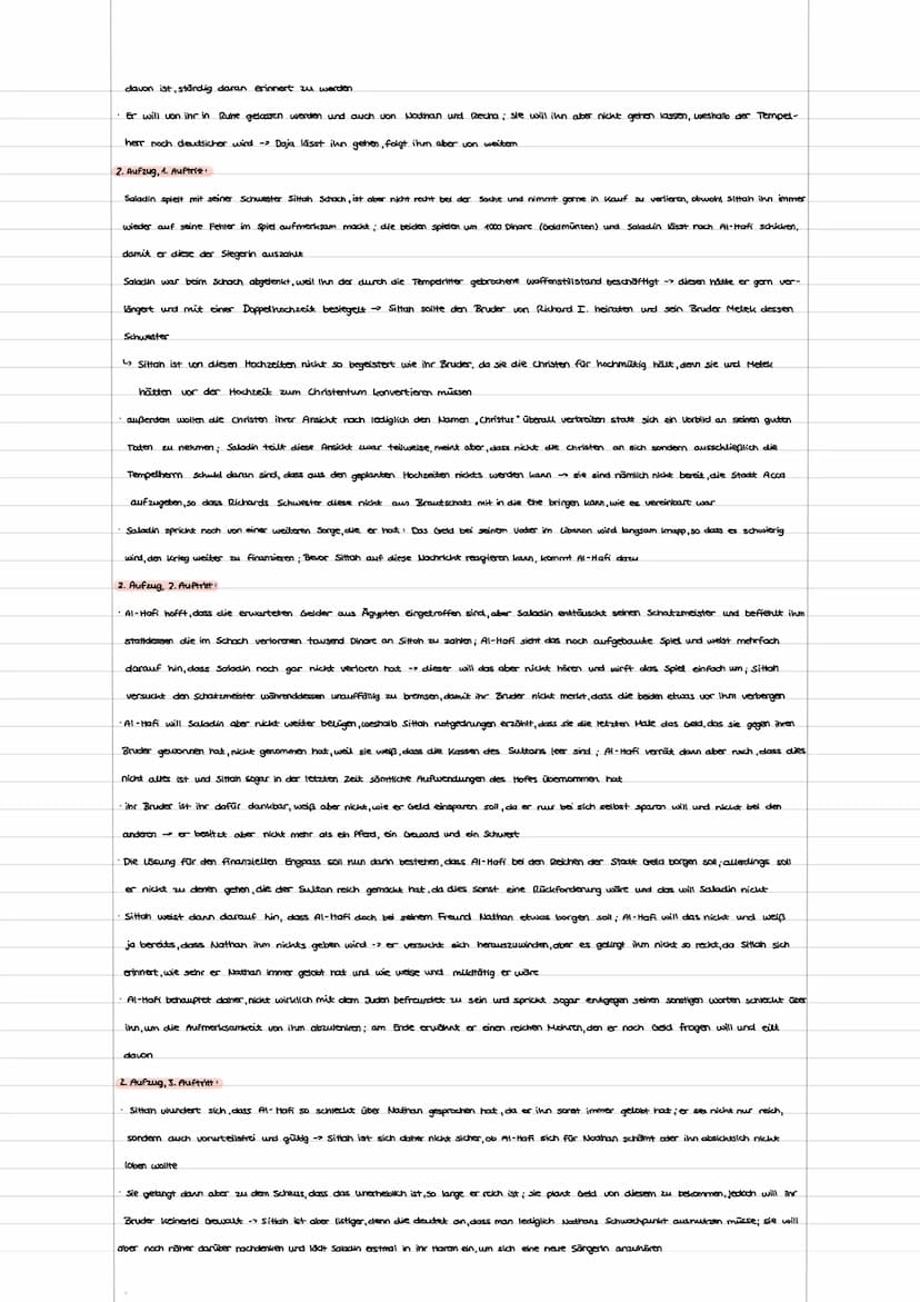 Nathan der weise
1. Aufzug, 1. Auftritt.
Nathan kehrt von Geschäftsreise nach Babylon zurück nach Jerusalem und erfährt von Daja, seiner chr