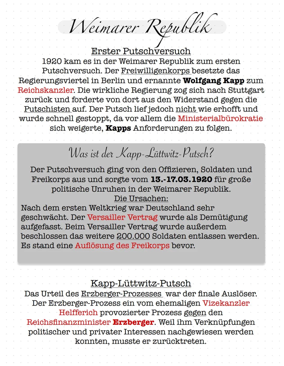 Weimarer Republik
Als Weimarer Republik wird ein wesentlicher
Bestandteil der Deutschen Geschichte von 1918 bis
1933 bezeichnet. Diese Zeit 