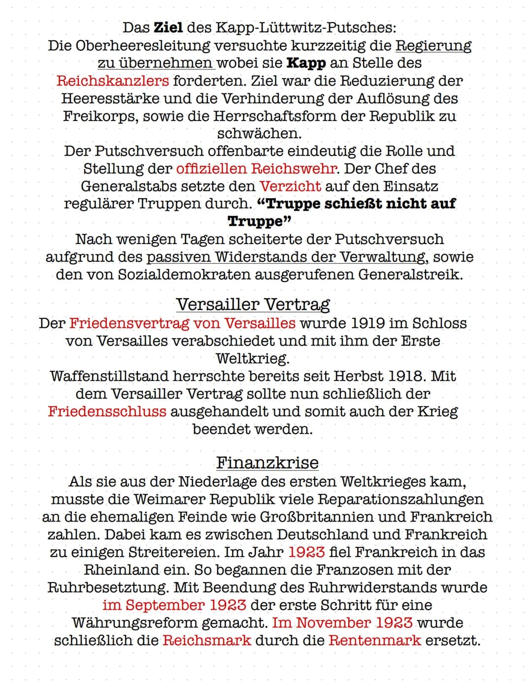 Weimarer Republik
Als Weimarer Republik wird ein wesentlicher
Bestandteil der Deutschen Geschichte von 1918 bis
1933 bezeichnet. Diese Zeit 