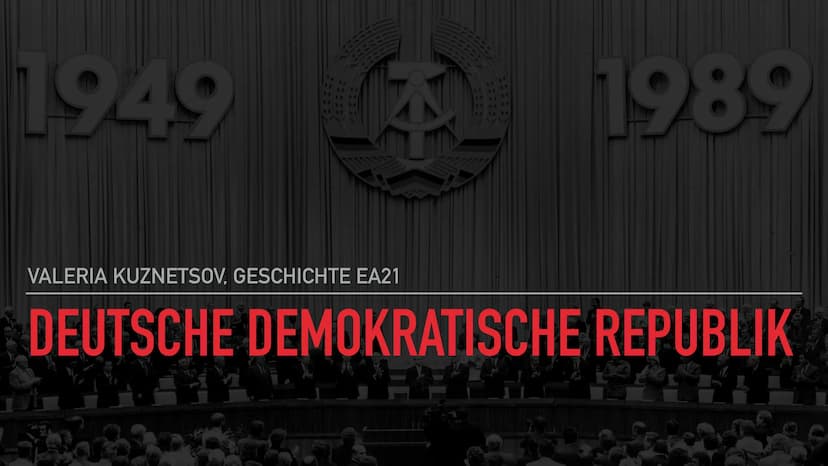 Allgemeines
- Hauptstadt: Ost-Berlin
- Gründung: 10.07.1949
- Ideologie: östliches Weltbild,
Sozialismus
Wahlen: nicht geheim/gerecht
- Mein