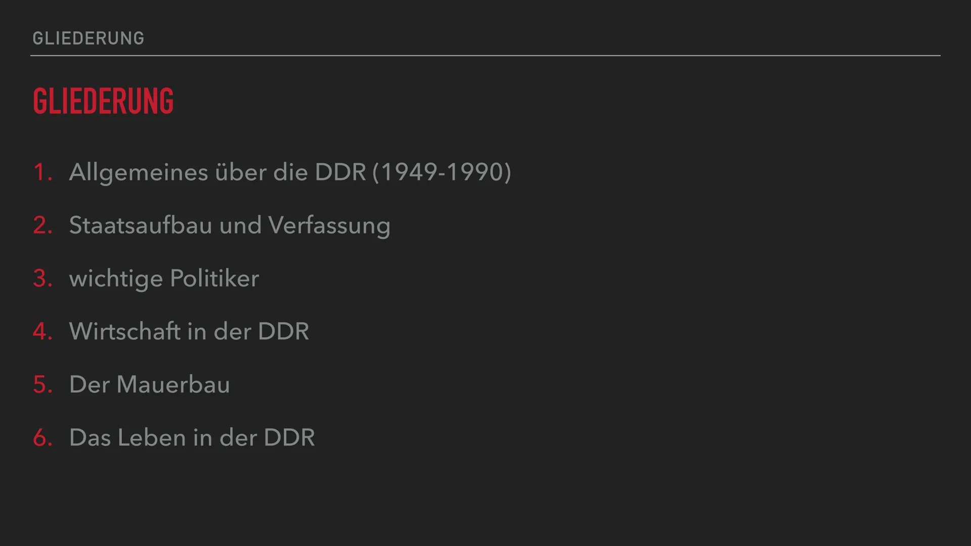 Allgemeines
- Hauptstadt: Ost-Berlin
- Gründung: 10.07.1949
- Ideologie: östliches Weltbild,
Sozialismus
Wahlen: nicht geheim/gerecht
- Mein
