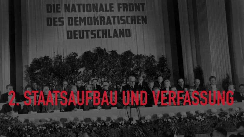 Allgemeines
- Hauptstadt: Ost-Berlin
- Gründung: 10.07.1949
- Ideologie: östliches Weltbild,
Sozialismus
Wahlen: nicht geheim/gerecht
- Mein