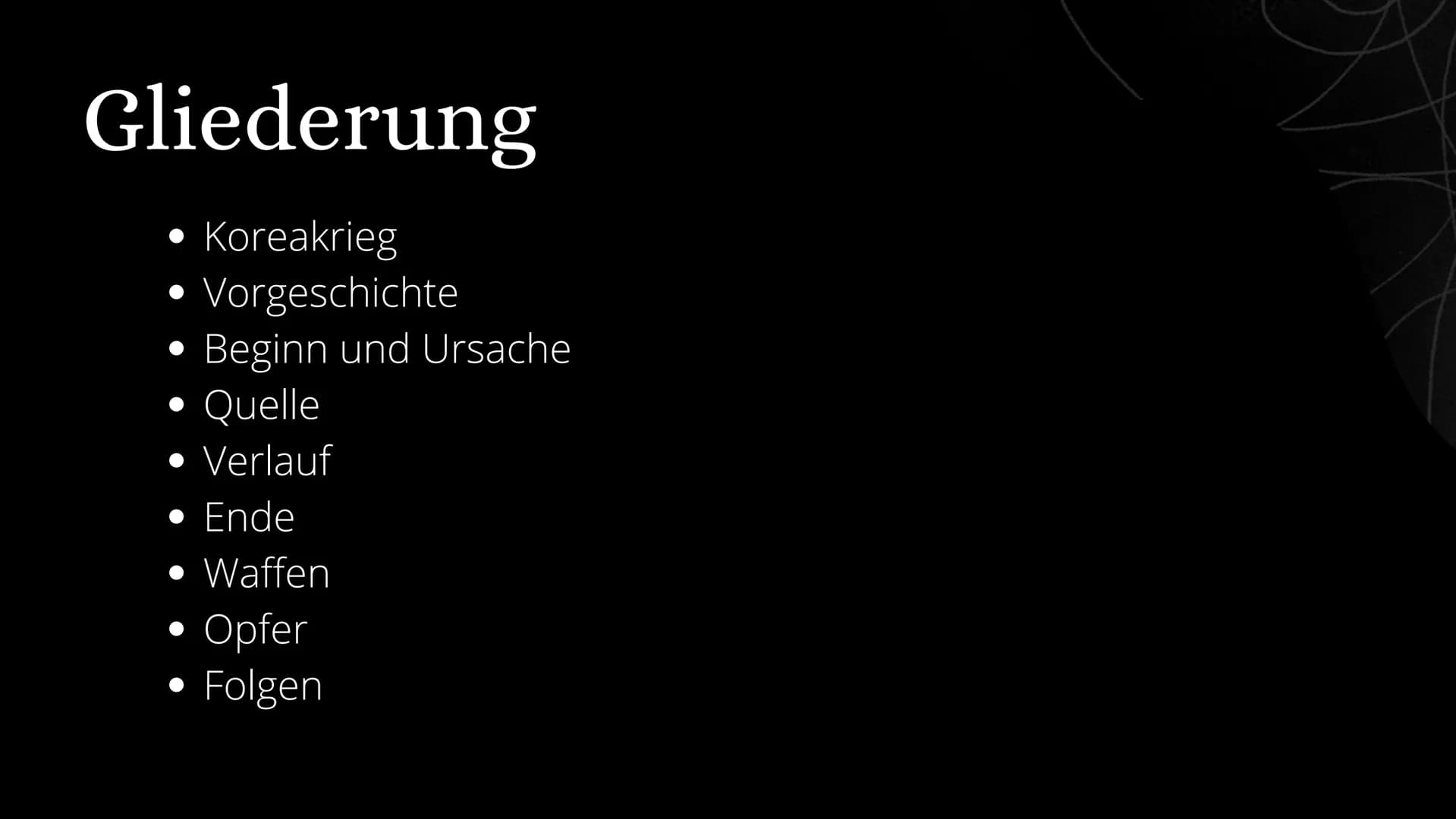 Der Koreakrieg 56
00001 Fallanalyse
Akteure1
Vor-
geschichte
Der Fall
Folgen
Akteure 2 Gliederung
Koreakrieg
• Vorgeschichte
Beginn und Ursa