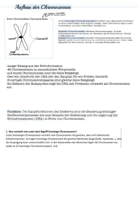 Know Aufbau von Chromosomen  thumbnail