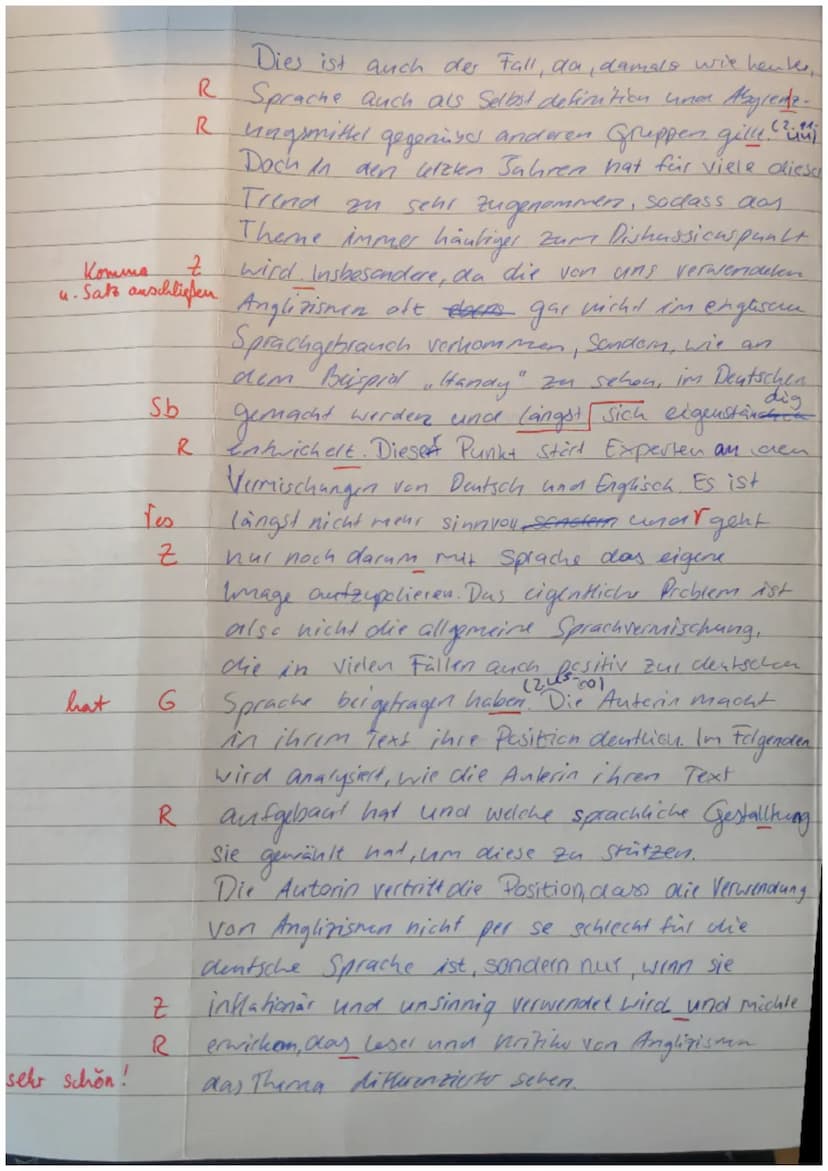 1. Klausur EF/11
Aufgabenart:
Textgrundlage:
Zugelassene Hilfsmittel:
Bearbeitungszeit:
IA: Analyse eines Sachtextes
Karin Rohr, Denglisch-C