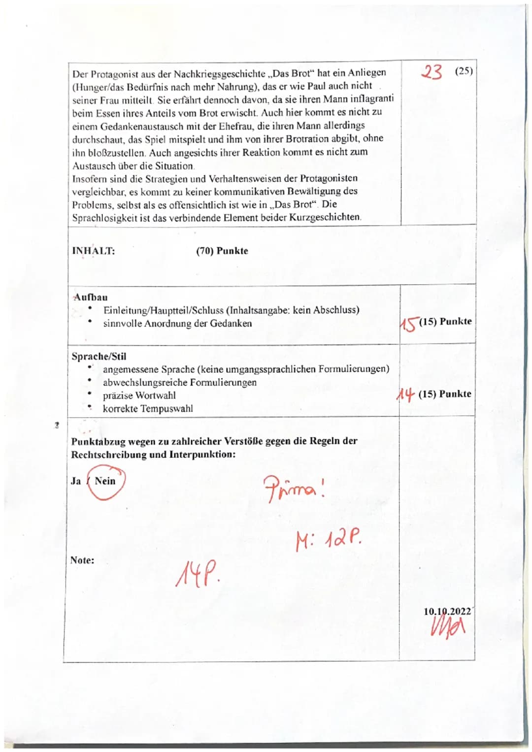 Jule Sophie Graw Deutsch-Klassenarbeit Nr.1
Wr. 1 Inhaltsangabe
Die Kurzgeschichte, San Salvador " von
Peter Bichsel aus dem Jahr 1964 hande