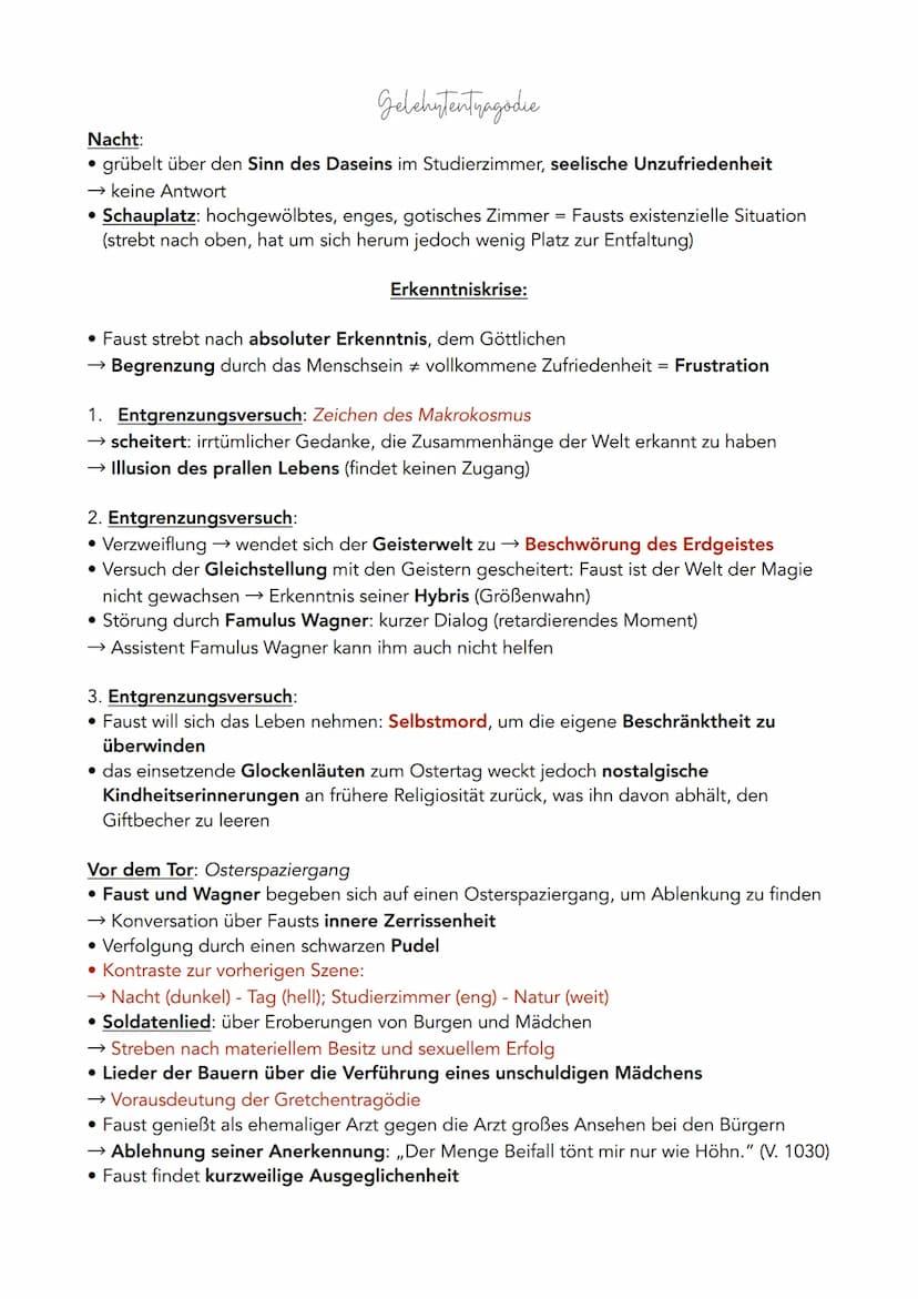 Allgemein:
• bedeutendstes Werk der deutschen Literatur; Menschheitsdrama, Weltspiel
• offenes Drama: mehrere Schauplätze, lange Zeitspanne 