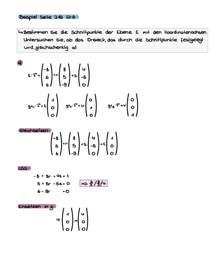 Beispiel 1:
GAU SVERFAHREN
2x1-3xz-5xs =4
2x₂ + x3 = 0
3x3 = 6
2x -3x₂-5-2=-1
2x2 + 2 = O
x3 = 2
21-3-(-1)-10 = -A
x2
x3 -2
x₁ = 1
x2 = -1
*