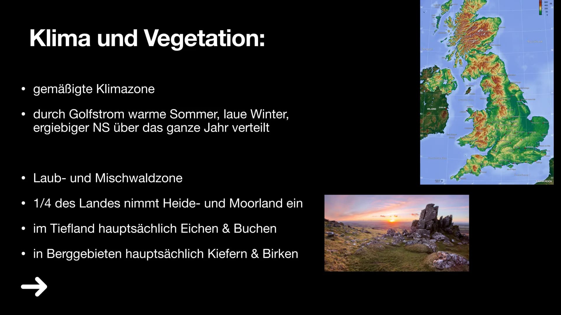 England
1. Über England
2. Klima und Vegetation
3. Politik
4. Wirtschaft
5. Industrie
6. Haupstadt
7. FunFacts
8. Quiz & Lösung
9. Quellen ●