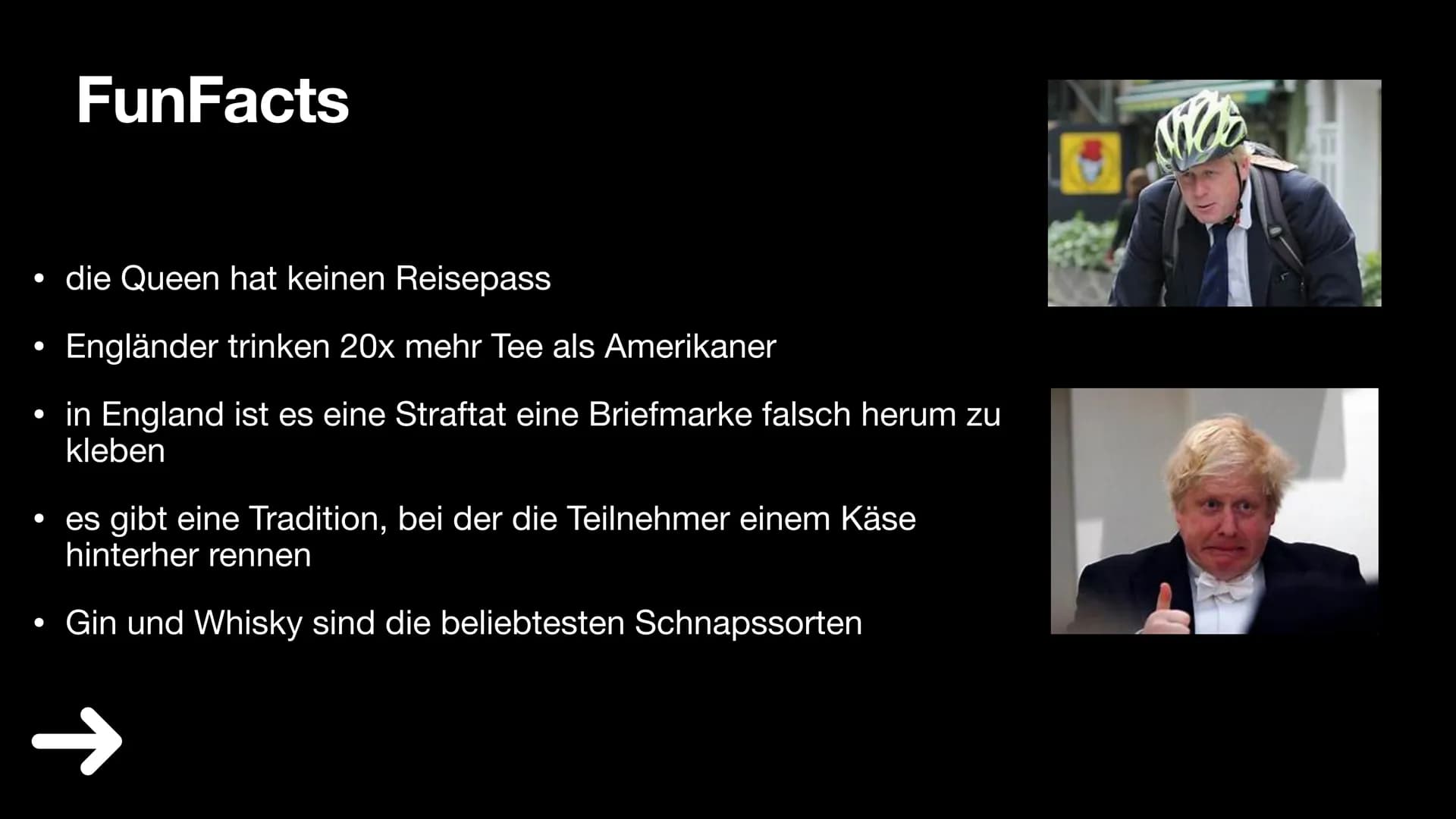 England
1. Über England
2. Klima und Vegetation
3. Politik
4. Wirtschaft
5. Industrie
6. Haupstadt
7. FunFacts
8. Quiz & Lösung
9. Quellen ●