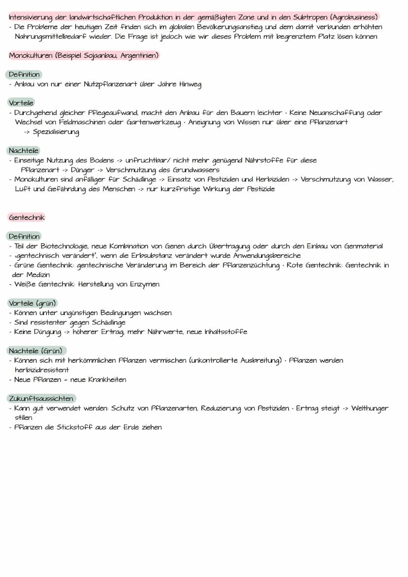 Landwirtschaft Inhaltsfeld 3:
Landwirtschaftliche
Strukturen in verschiede-
nen Klima- und Vegetati-
onszonen
Landwirtschaftliche Pro-
dukti