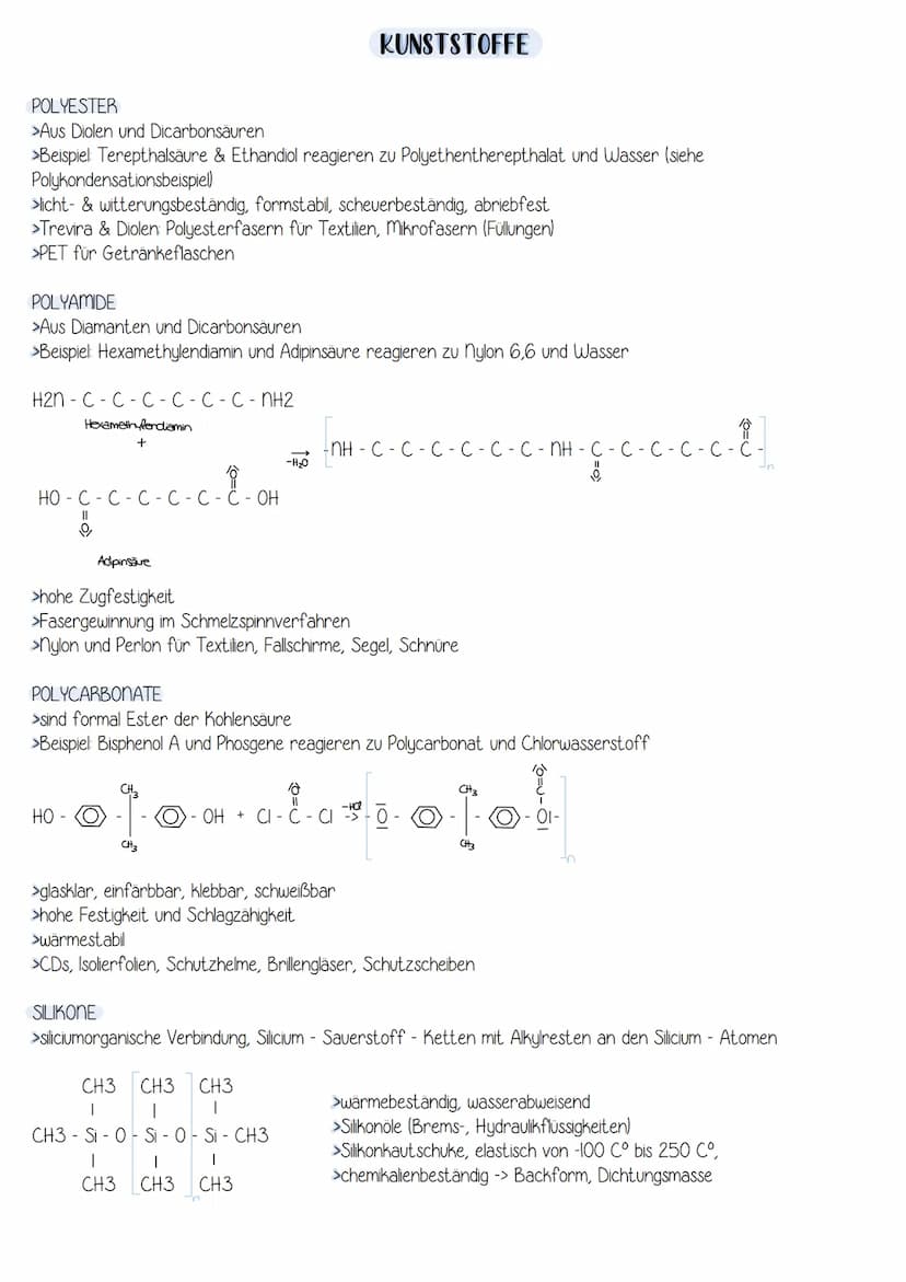 ORGANISCHE MAKROMOLEKÜLE
Monomer:
Dimer:
Polymer:
EINTEILUNG:
halb synthetisch (Umwandlung von Naturprodukten)
KUNSTSTOFFE
kristallin (hohe 
