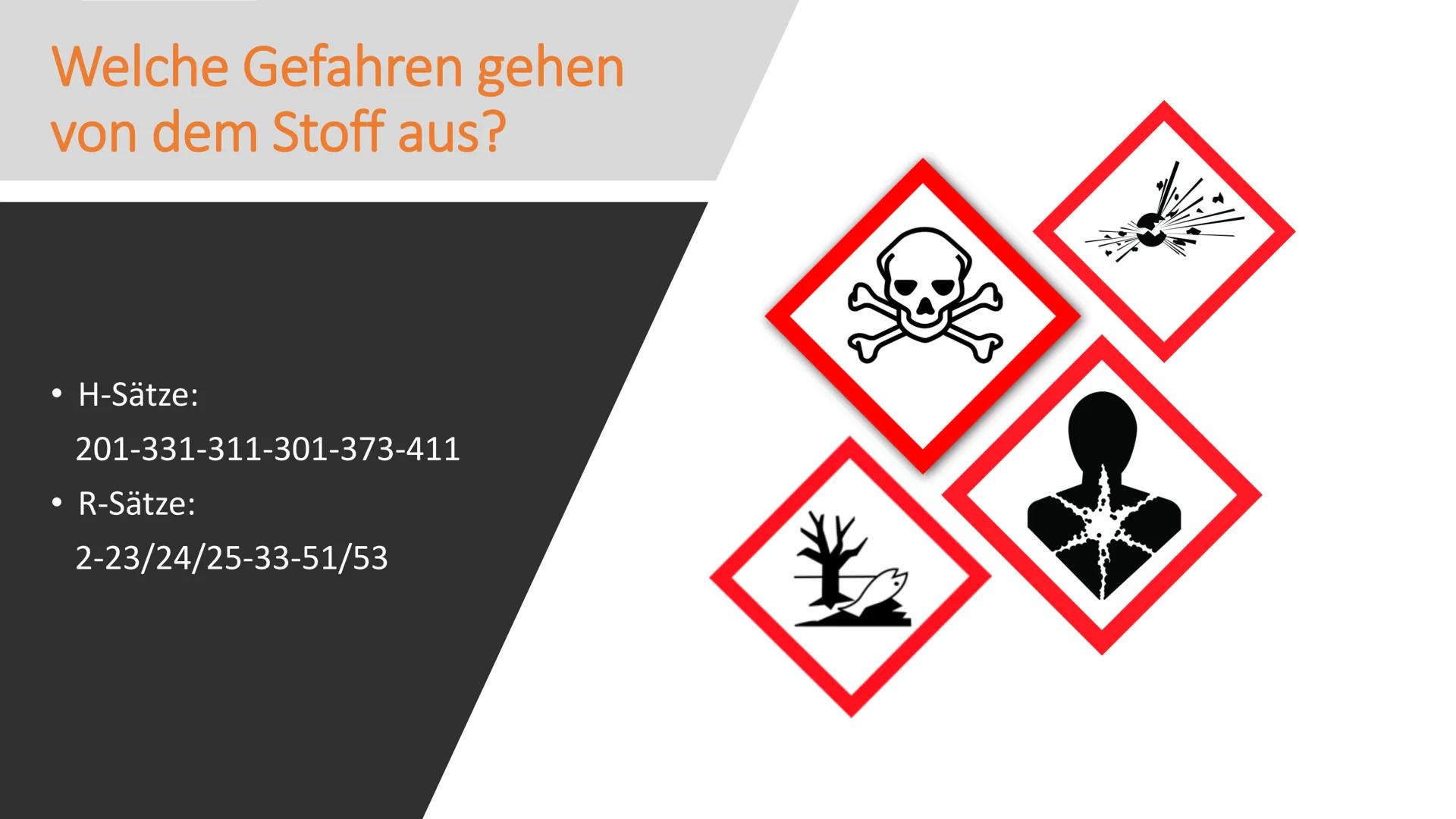 TNT
Klasse 10a Agenda
1. Generelle Informationen
2.
Historie
3. Physikalische Eigenschaften
4. Eigenschaften als Sprengstoff
5. Welche Gefah