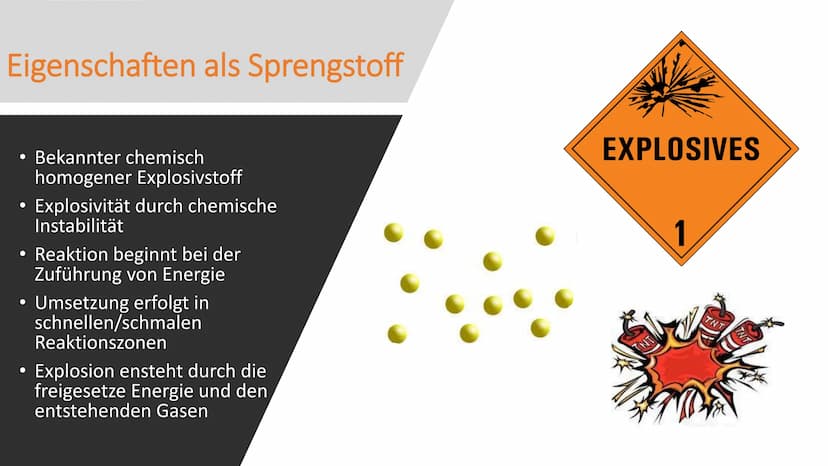 TNT
Klasse 10a Agenda
1. Generelle Informationen
2.
Historie
3. Physikalische Eigenschaften
4. Eigenschaften als Sprengstoff
5. Welche Gefah