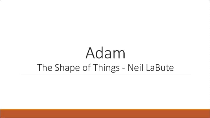 Know Shape of things Adam thumbnail