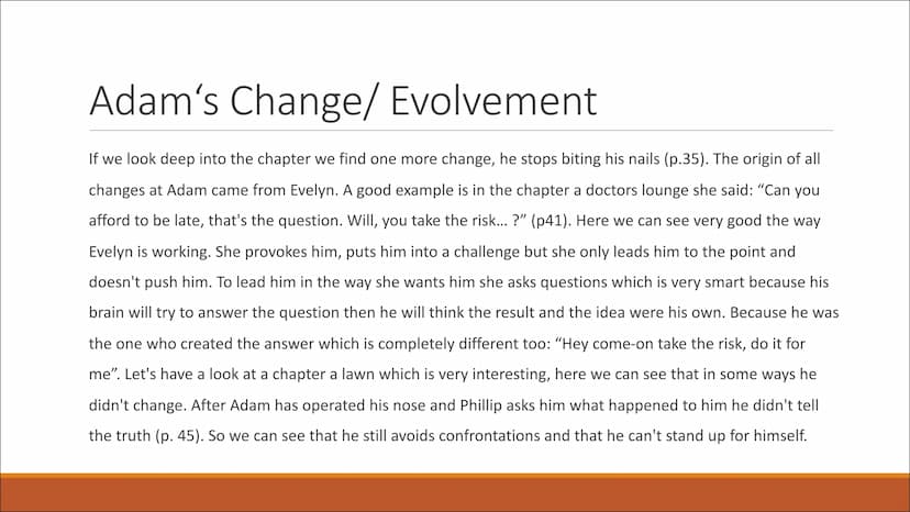 Adam
The Shape of Things - Neil La Bute What We Learn About Adam
Background
▪ Works as a security guide in a museum and after that in a vide