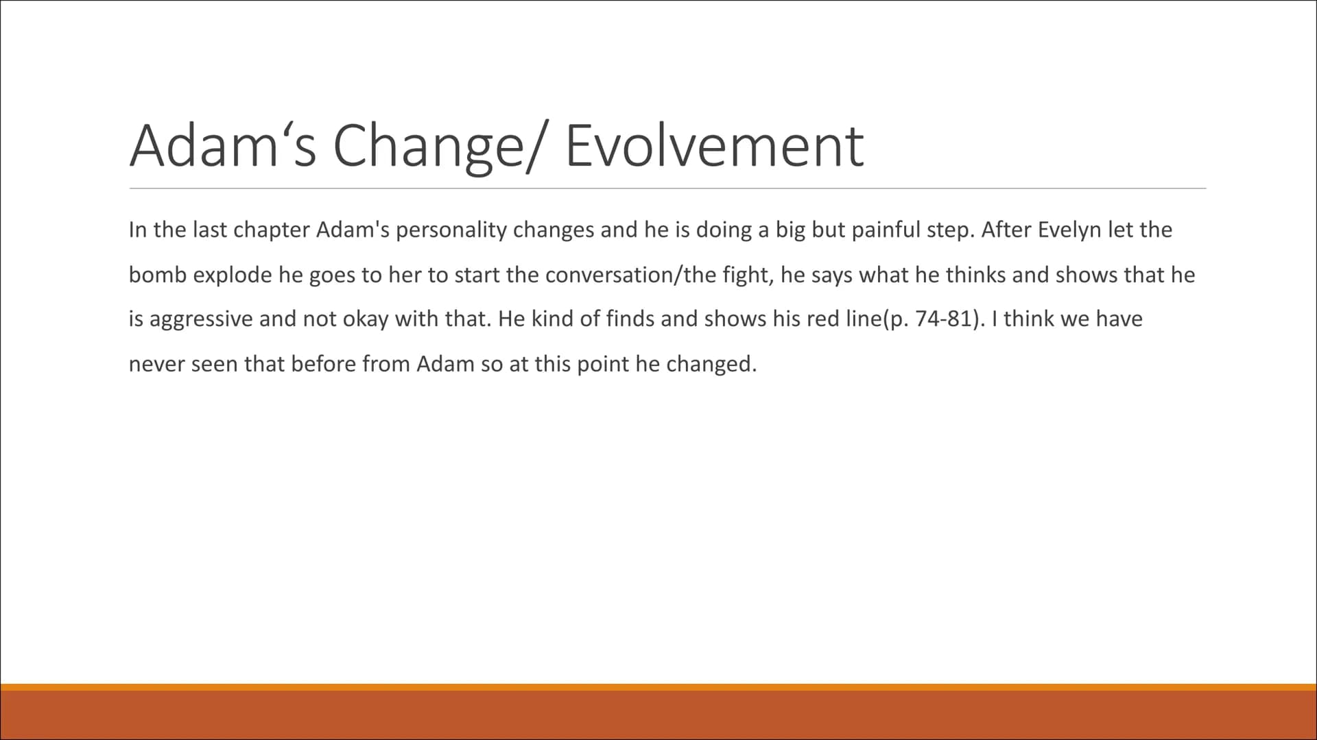 Adam
The Shape of Things - Neil La Bute What We Learn About Adam
Background
▪ Works as a security guide in a museum and after that in a vide