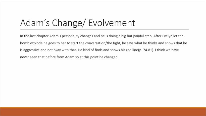 Adam
The Shape of Things - Neil La Bute What We Learn About Adam
Background
▪ Works as a security guide in a museum and after that in a vide