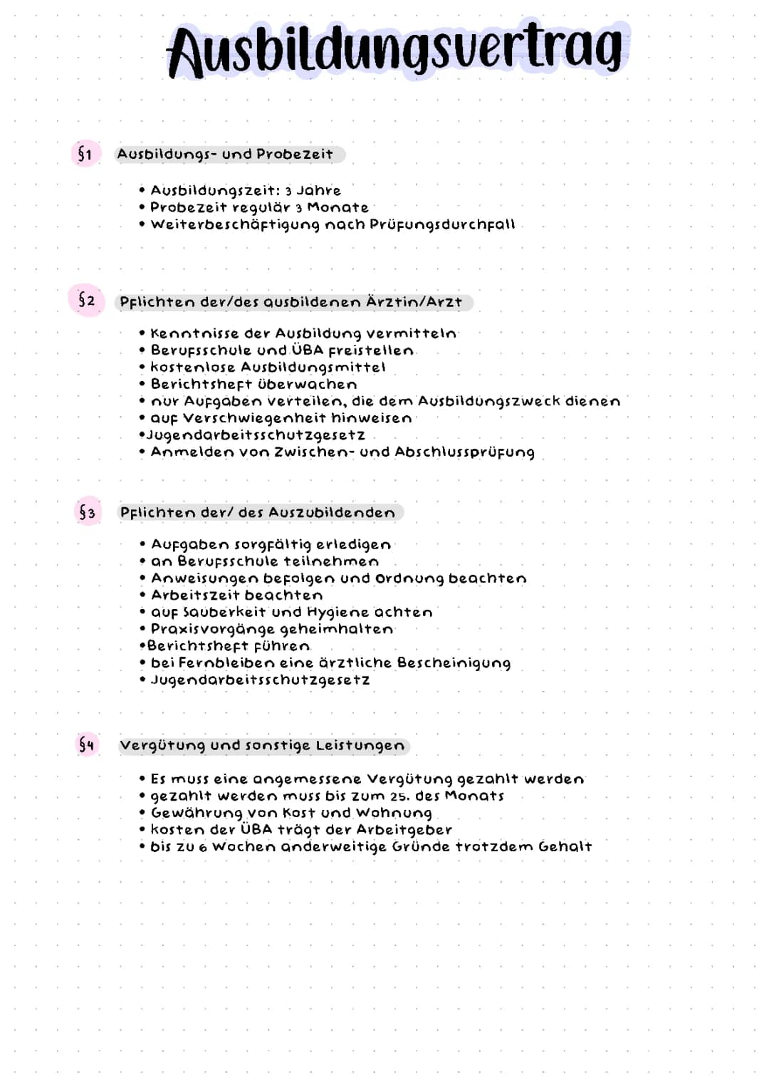 MFA Ausbildungsvertrag LF1