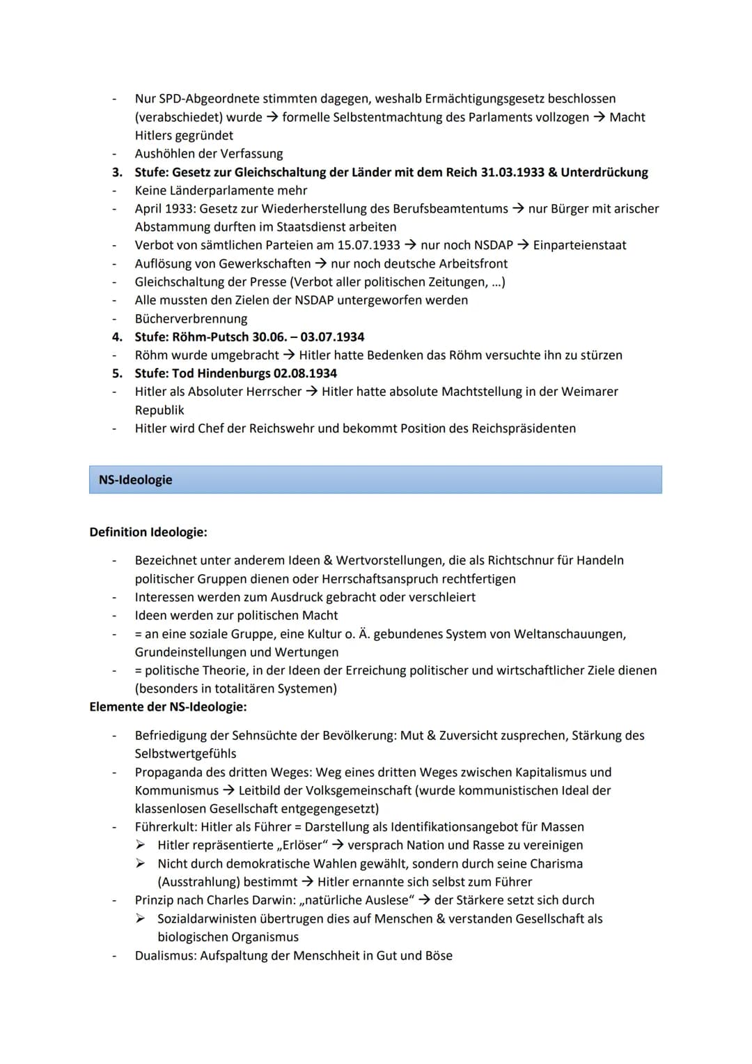 Hitlers Machtergreifung
Hitler:
Die Zeit des Nationalsozialismus
-
20. April 1889 in Österreich geboren
30. April 1945 im Führerbunker in Be