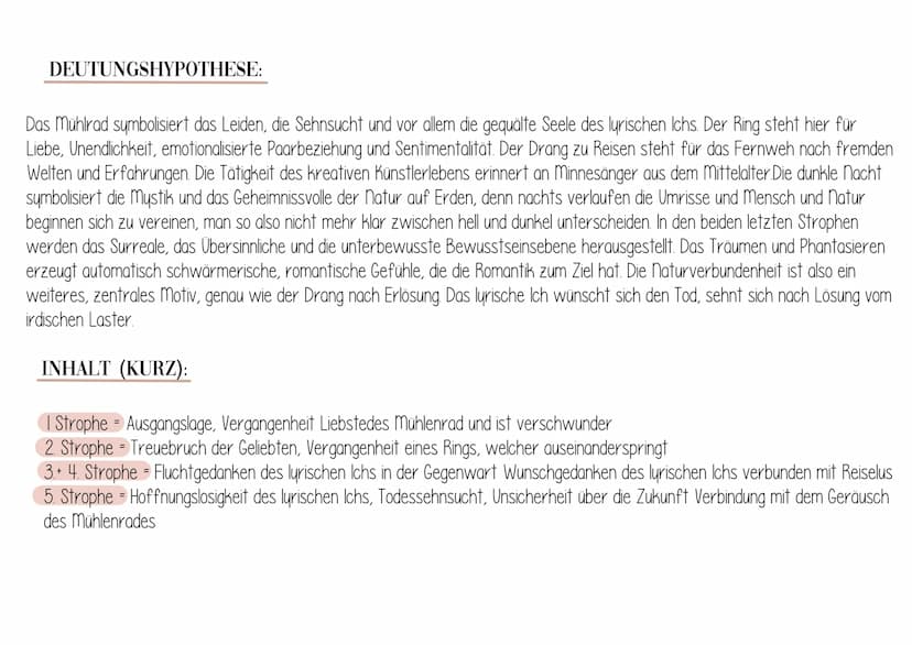 Day zerbrochene Ringlein
ALLGEMEINES:
- Liebesgedicht von Joseph von Eichendorff
- erschien im Jahr 1813
- aus der Epoche der Romantik
FORMA