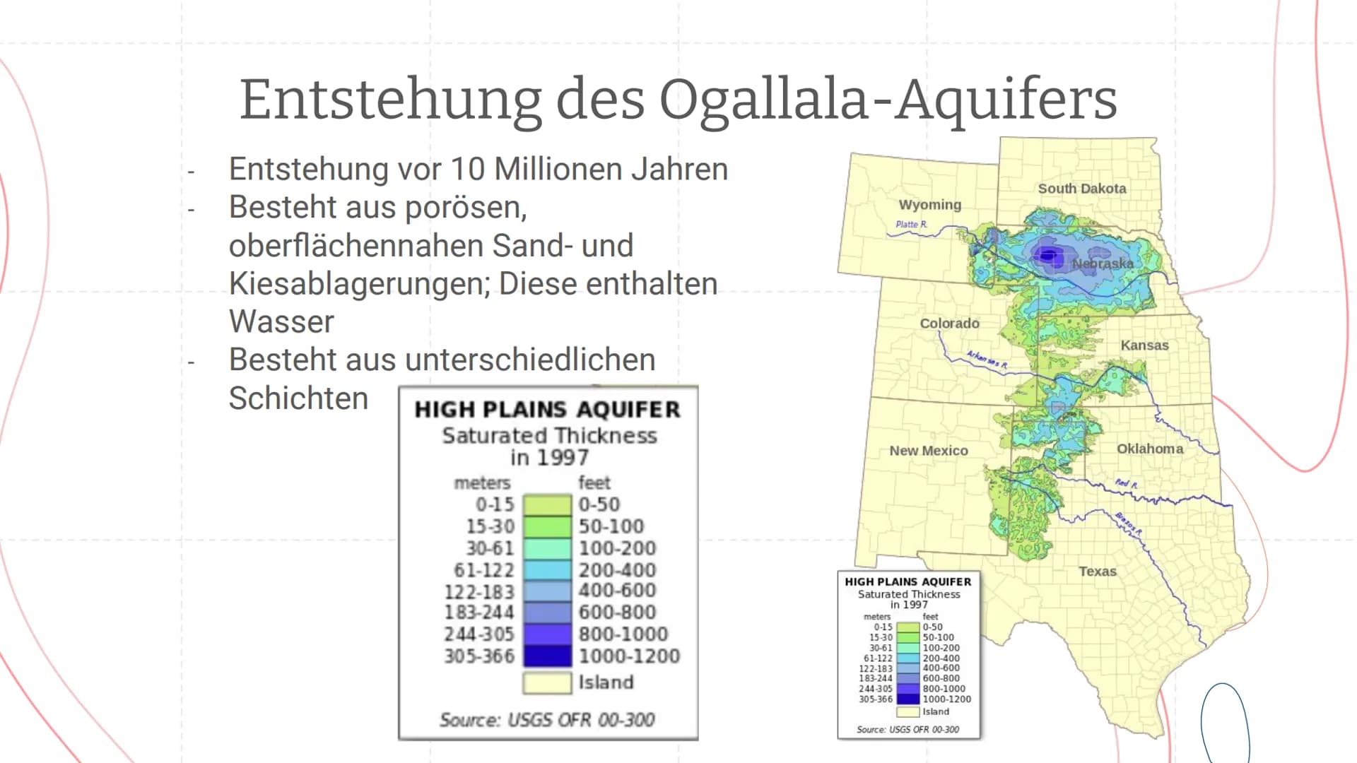 Great Plains:
Der Ogallala-Aquifer
Eine Präsentation von Piet und Tom 01
Great Plains
Naturgeographische
Vorraussetzung und
Bedingungen
03
L