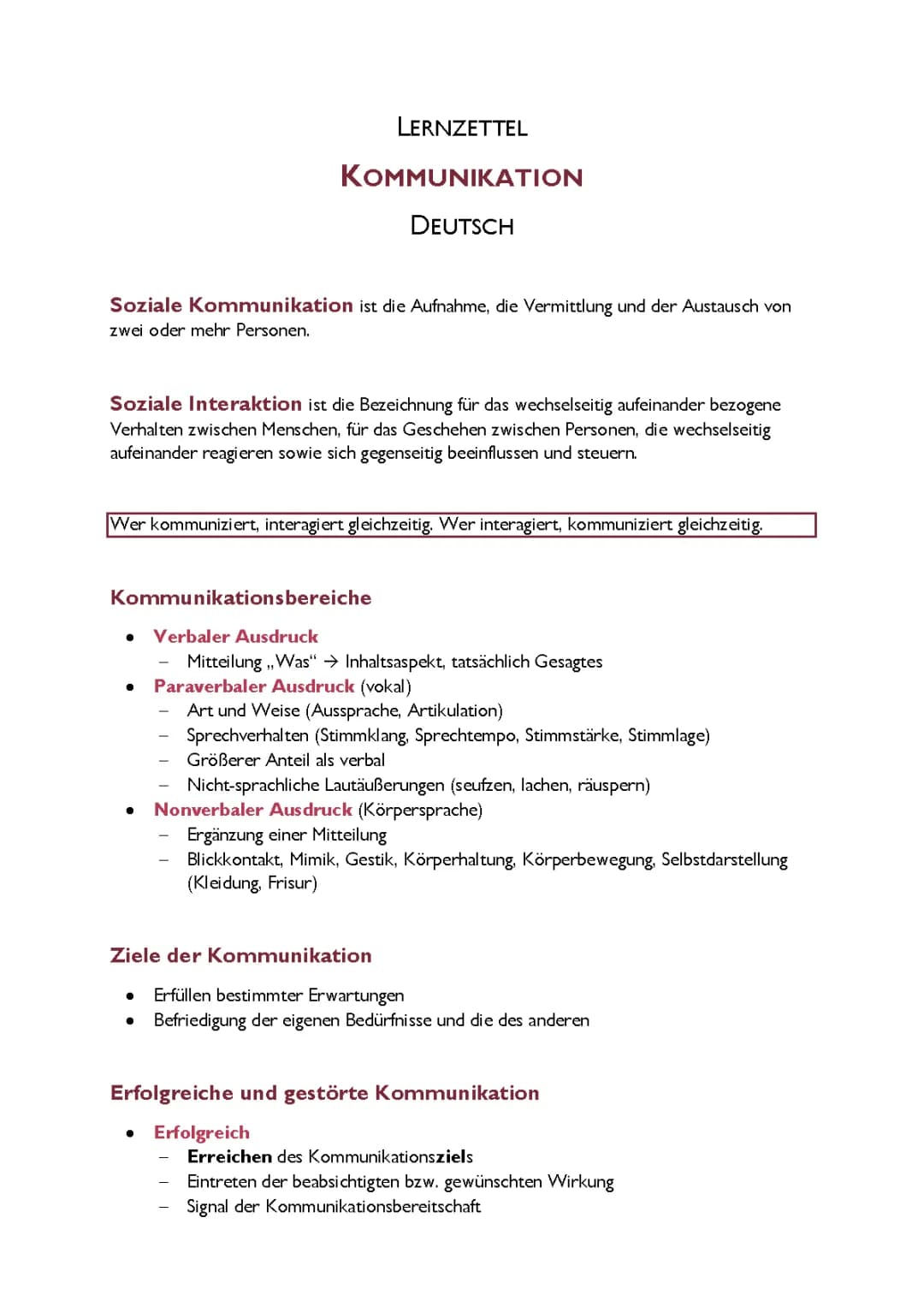 Kommunikation