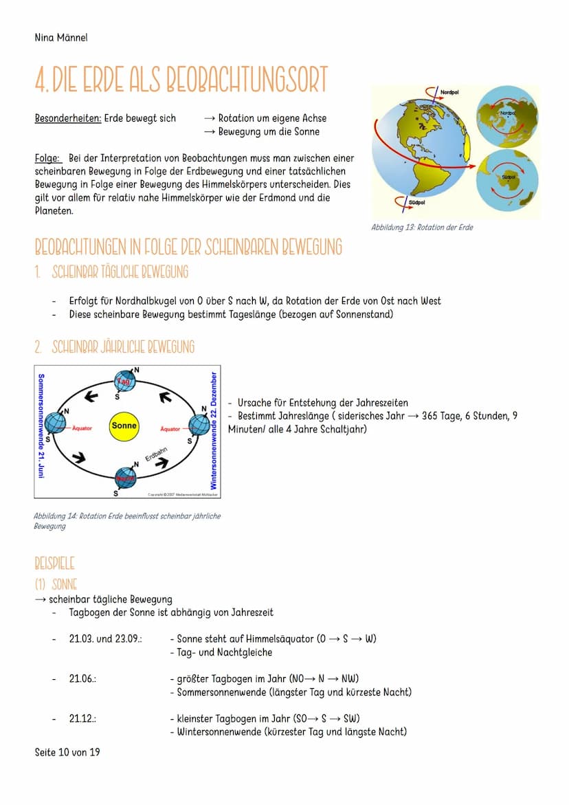 ASTRONOMIE
NINA MÄNNEL Nina Männel
INHALTSVERZEICHNIS
1.
Weltbilder.
Astronomie früher und heute.
a. Geozentrisches Weltbild.
2.
b.
Heliozen