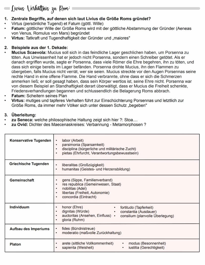 Allgemeines:
1. Konjugationen
2. Deklinationen
3. Grammatik (Aci, PPP, PPA, Gerundivum, Gerundium, Ablativus absolutus)
4. Vokabeln
5. Stilm