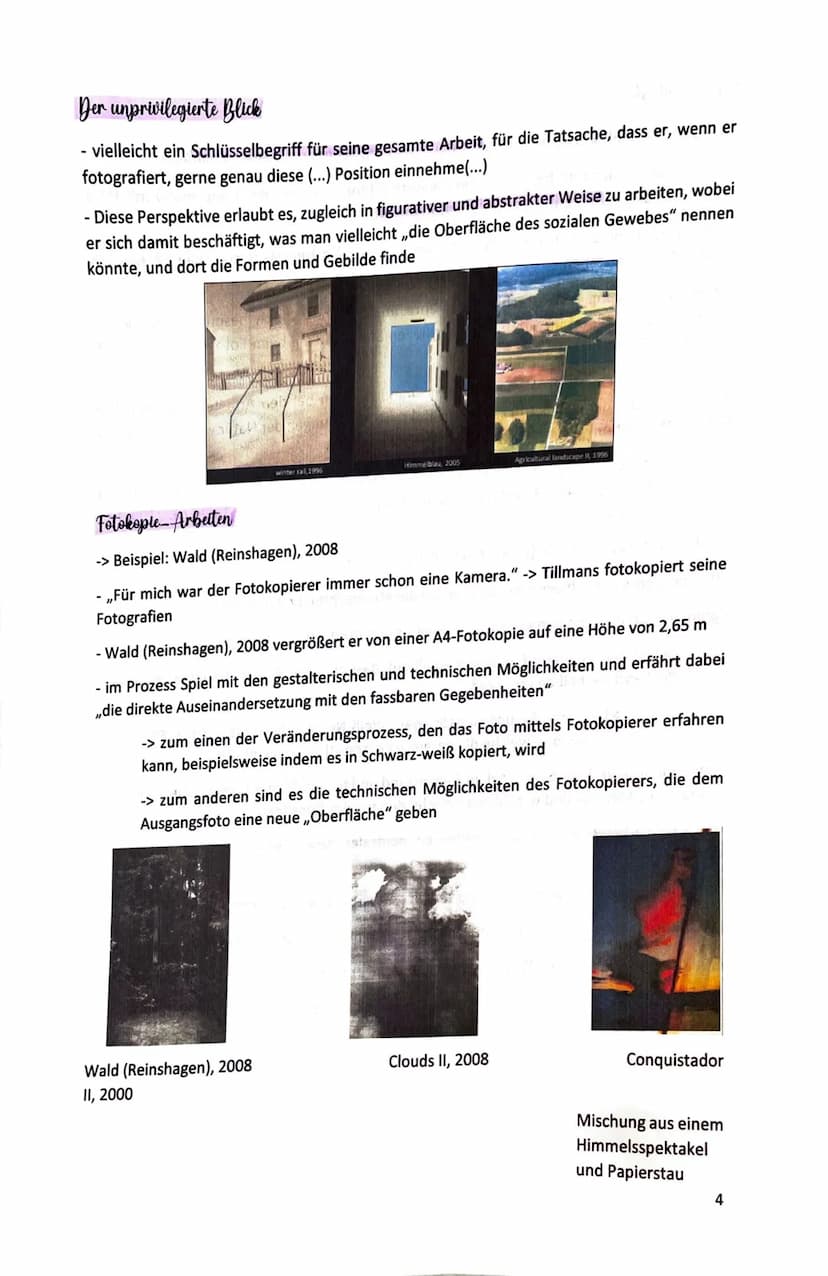 Kunst Klausur 4 - Wolfgang Tillmans
Lebenslauf
- 16.08.1968 in Remscheid geboren
- 1988: Erste Einzelausstellung im Cafe Gnosa, Hamburg: „Ap