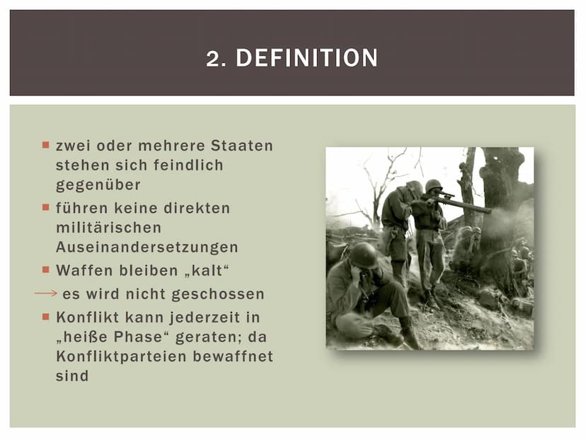 DER KALTE KRIEG
- Vanessa Siebert, 10c
>>weder Krieg
noch Frieden
zwischen dem
Ost- und dem
Westblock<< GLIEDERUNG
1. Allgemeine Fakten
2. D