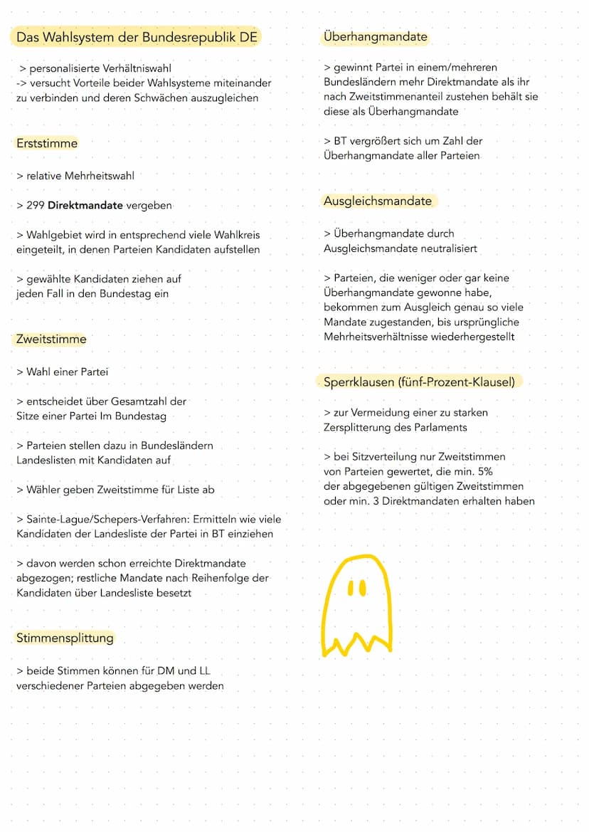  Staatsstrukturprinzipien
Grundlagen des politischen Systems
• Art. 1 GG -> Grundlage für alle Artikel
• Art. 2-19 GG -> Menschen- und Bürge