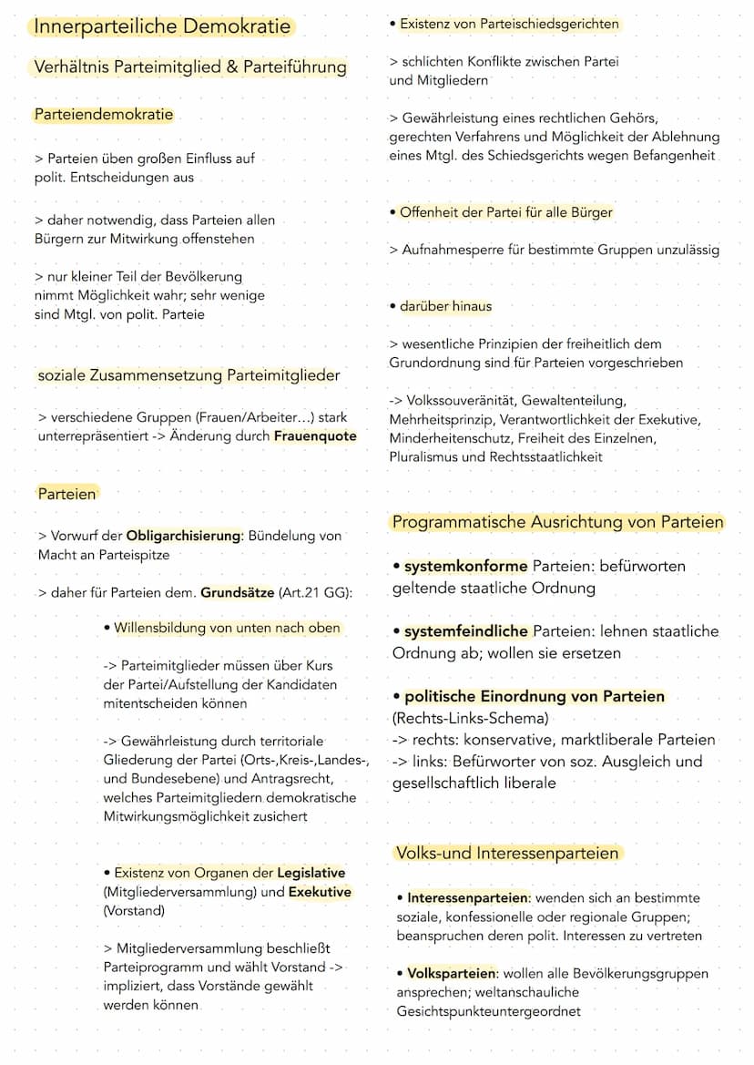  Staatsstrukturprinzipien
Grundlagen des politischen Systems
• Art. 1 GG -> Grundlage für alle Artikel
• Art. 2-19 GG -> Menschen- und Bürge