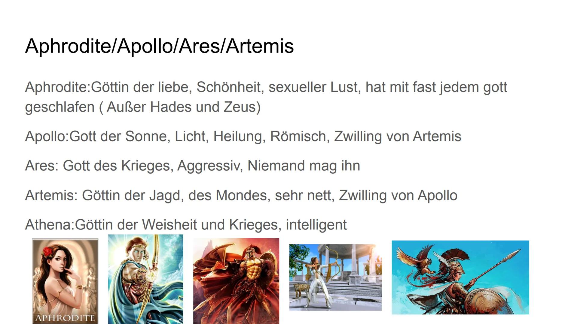 # Griechische Mythologie # Inhalt

Ursprung

Olympische Götter

Helden

Nordische Mythologie

In der Moderne # Ursprung

Gaia Eros Tartaros 
