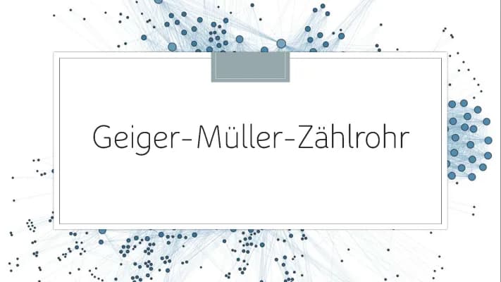 Know Geiger - Müller - Zählrohr  thumbnail
