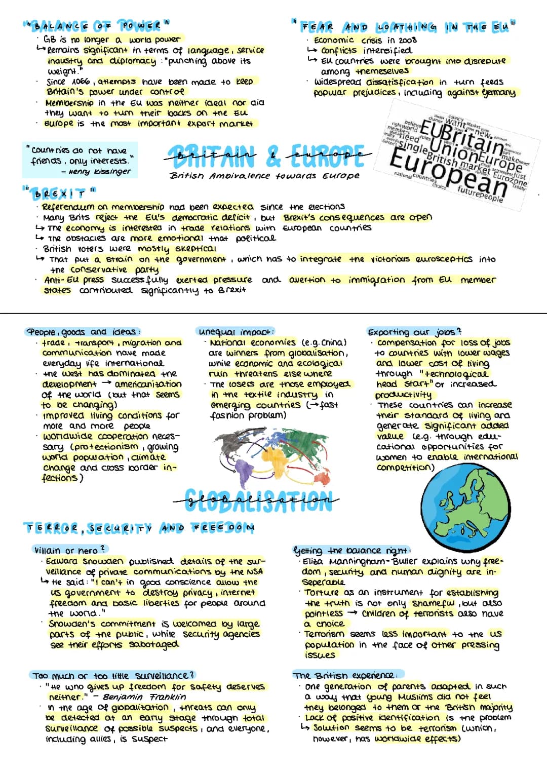 Mixed Topics - Englisch Abitur 