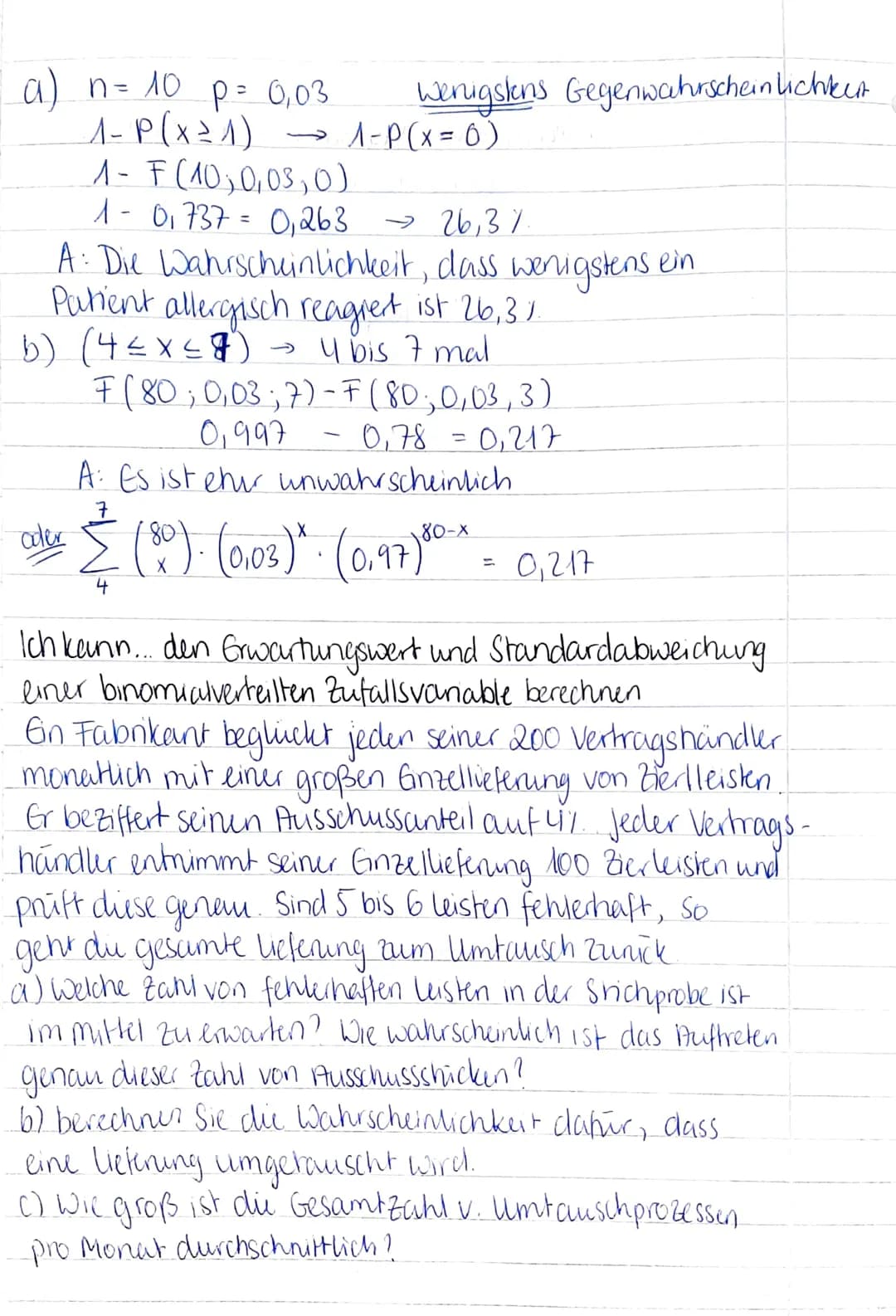 mathe Lernzettel
Das musst du alles drauf haben in Stochastik...
Laplace-Experiment: Zufallsexperiment, bei dem
alle möglichen Ergebnisse gl