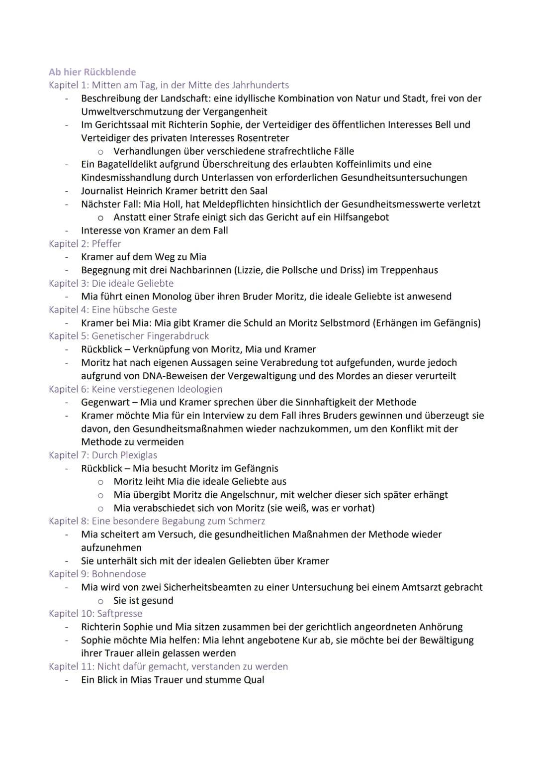 CORPUS DELICTI VON JULI ZEH (2009)
HANDLUNG
Thema: Problematik einer, in der Zukunft spielenden, dystopischen Gesundheitsdiktatur
→ Die Meth