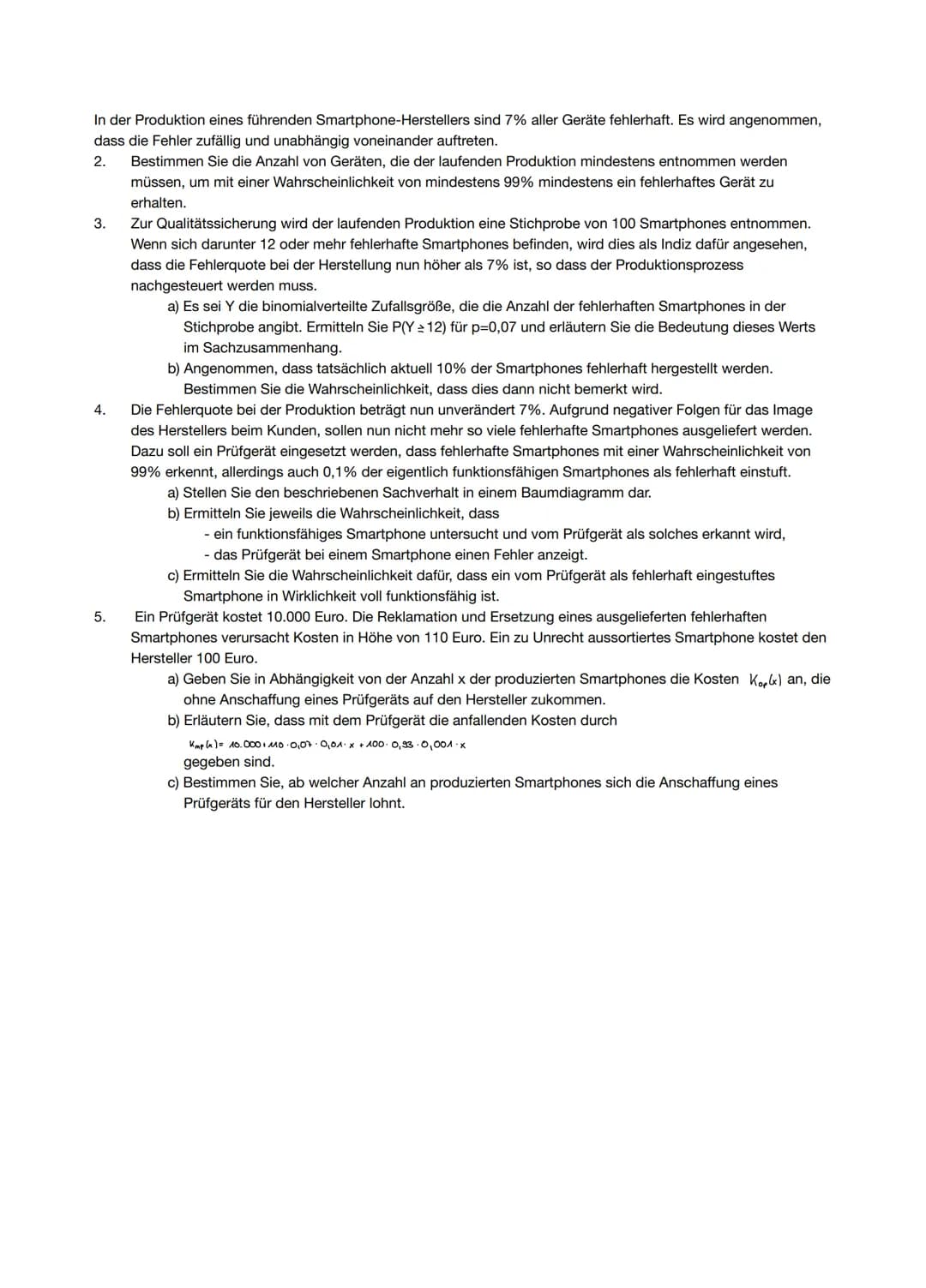 Aufgaben ohne Hilfsmittel
Aufgabe 1
Der abgebildete Graph gehört zur Funktion g mit
3.
4.
1309
1. Ermitteln Sie die Extremstellen von g.
2. 