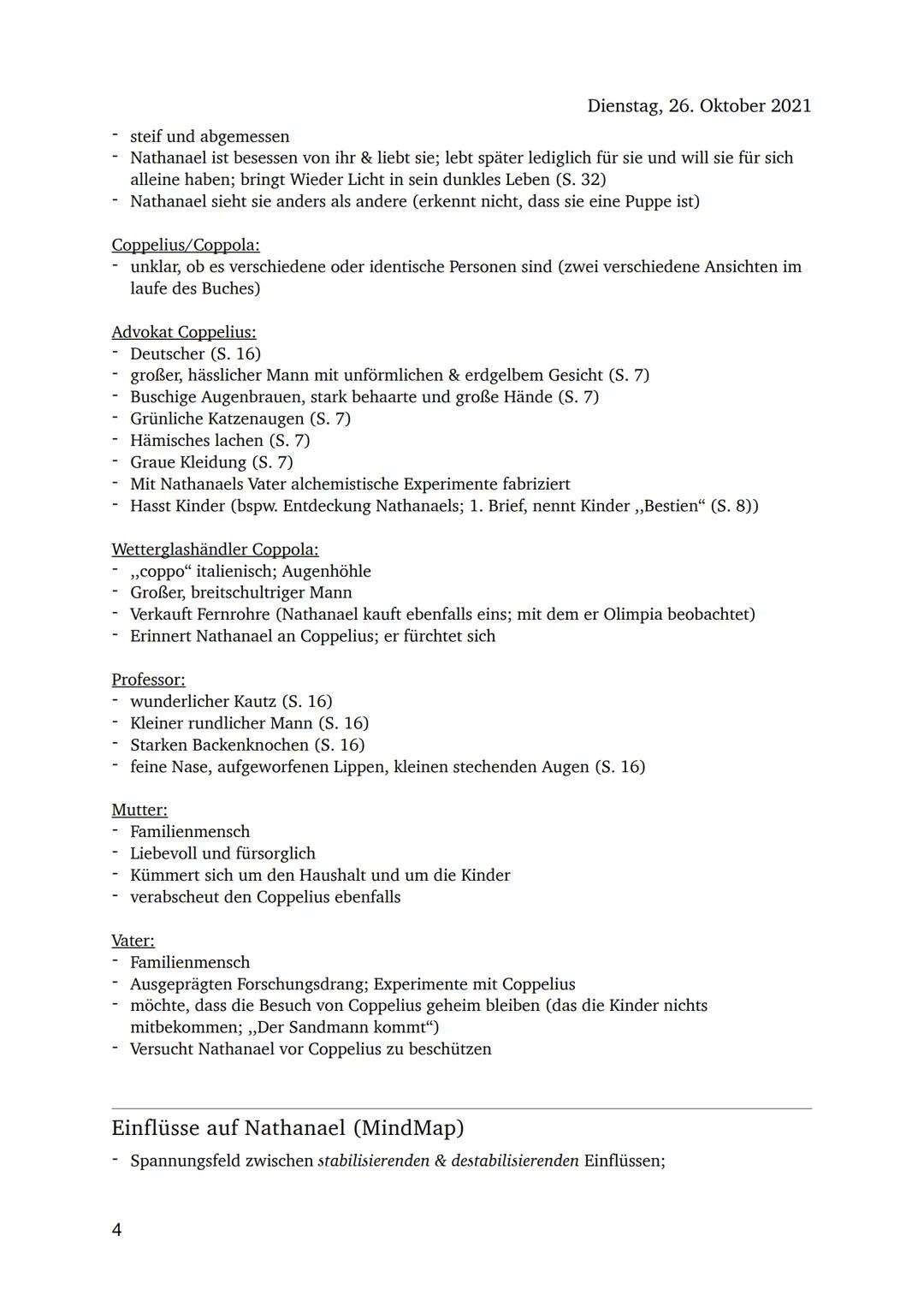 Dienstag, 26. Oktober 2021

Der Sandmann

Allgemeine Infos:
Autor: E.T.A. Hoffmann (Ernst Theodor Amadeus Hoffmann)
Jahr: 1816
Textsorte: No