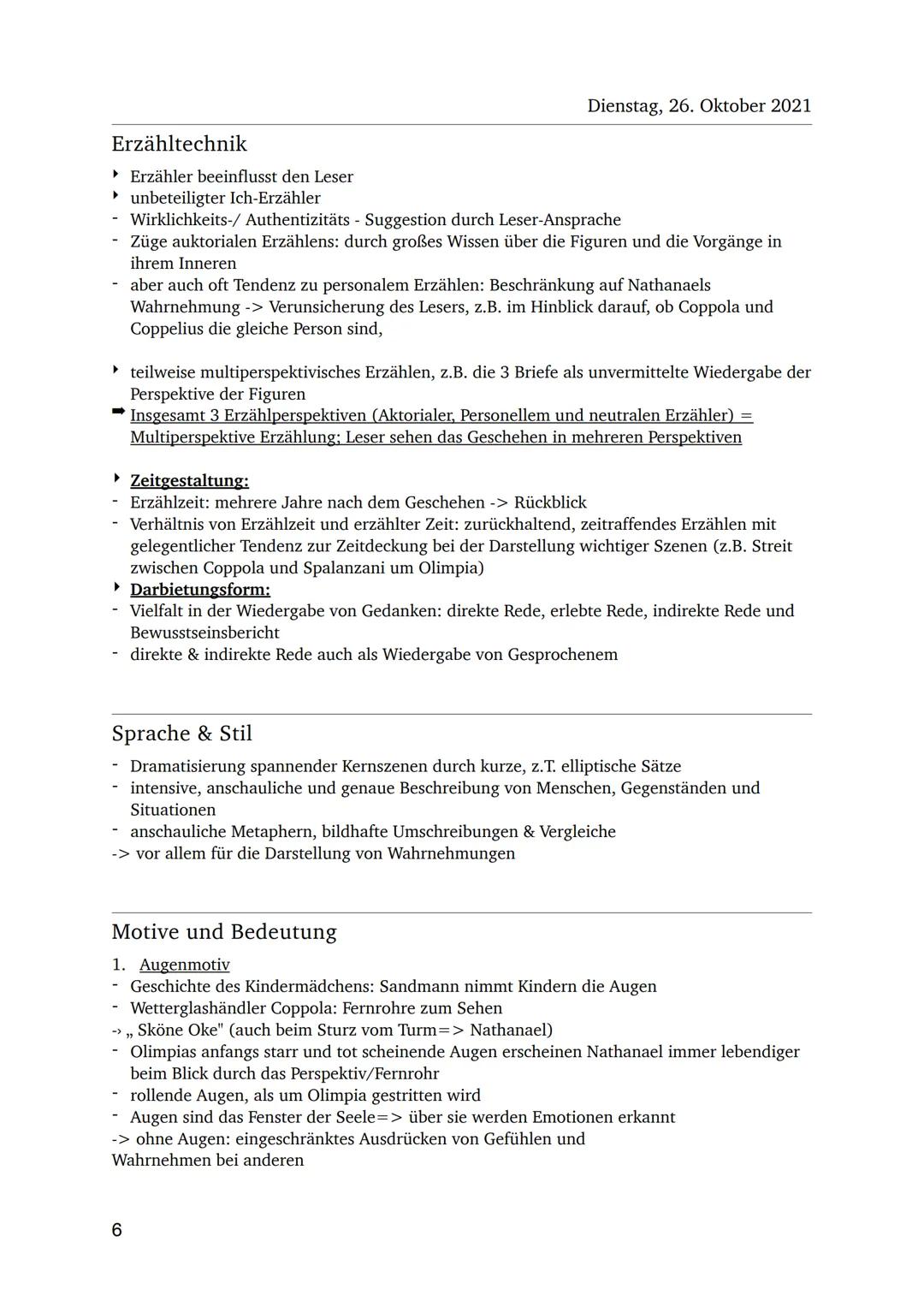 Dienstag, 26. Oktober 2021

Der Sandmann

Allgemeine Infos:
Autor: E.T.A. Hoffmann (Ernst Theodor Amadeus Hoffmann)
Jahr: 1816
Textsorte: No